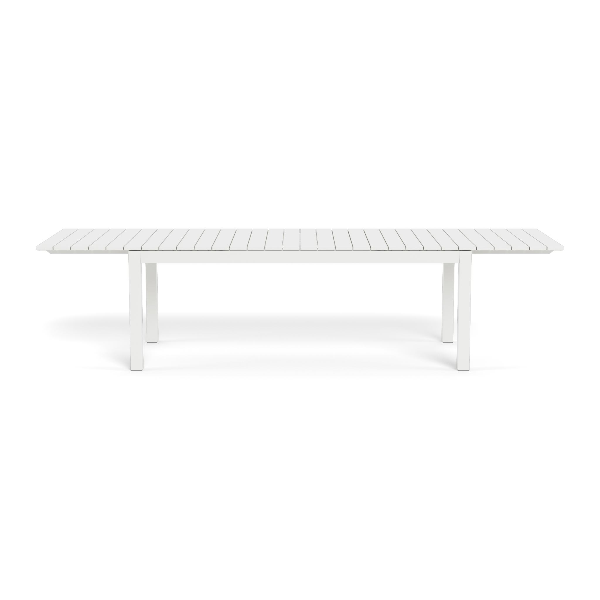 Pacific Aluminum Extension Dining Table - Expandable for 6 to 10 People, Modern Outdoor/Indoor Use - Perfect for Patio, Garden, or Large Family Gatherings