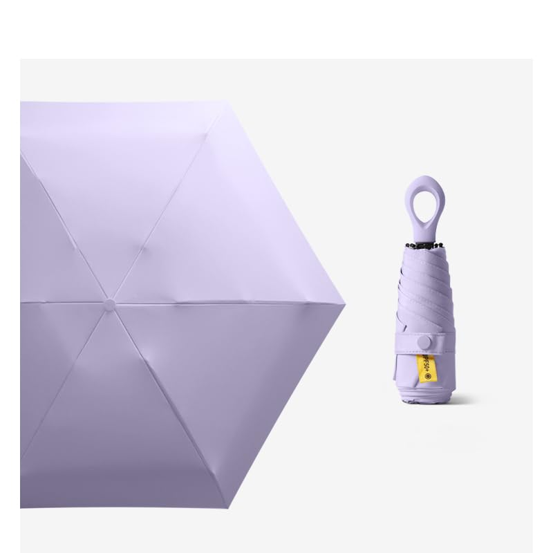 Mini Compact Travel Umbrella for Women - Waterproof Lightweight Small Umbrella Fits in Purse & Pocket - Perfect for Rainy Days, Commuting, Travel & Outdoor Activities