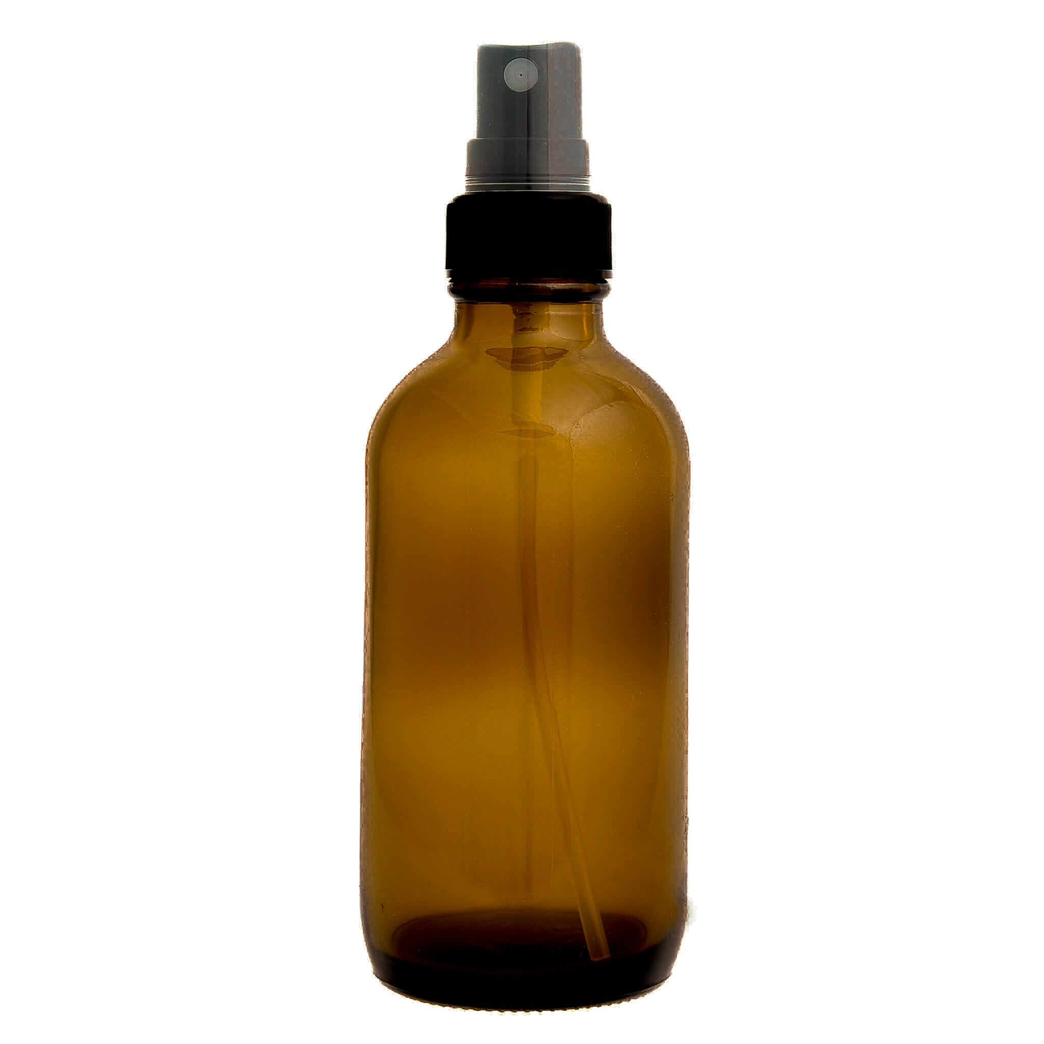 Premium Amber Glass Bottle with Black Fine Mist Sprayer - Essential Oil, Perfume & DIY Beauty Dispenser for Home, Travel & Skincare