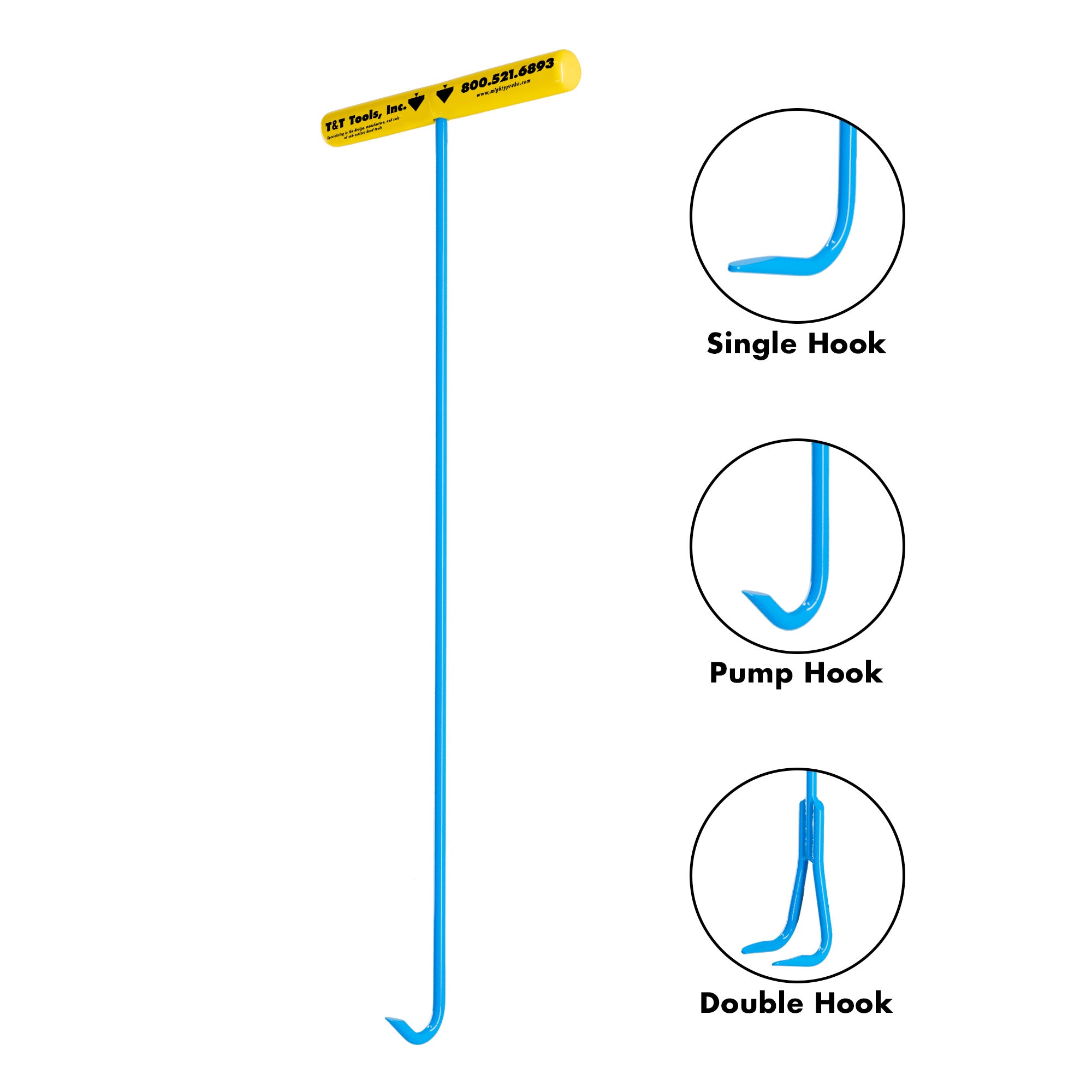 Handy Hook - Heavy Duty Versatile Lifting Hook Tool for Home, Garage & Warehouse Organization | Perfect for Hanging Bags, Tools & Heavy Items