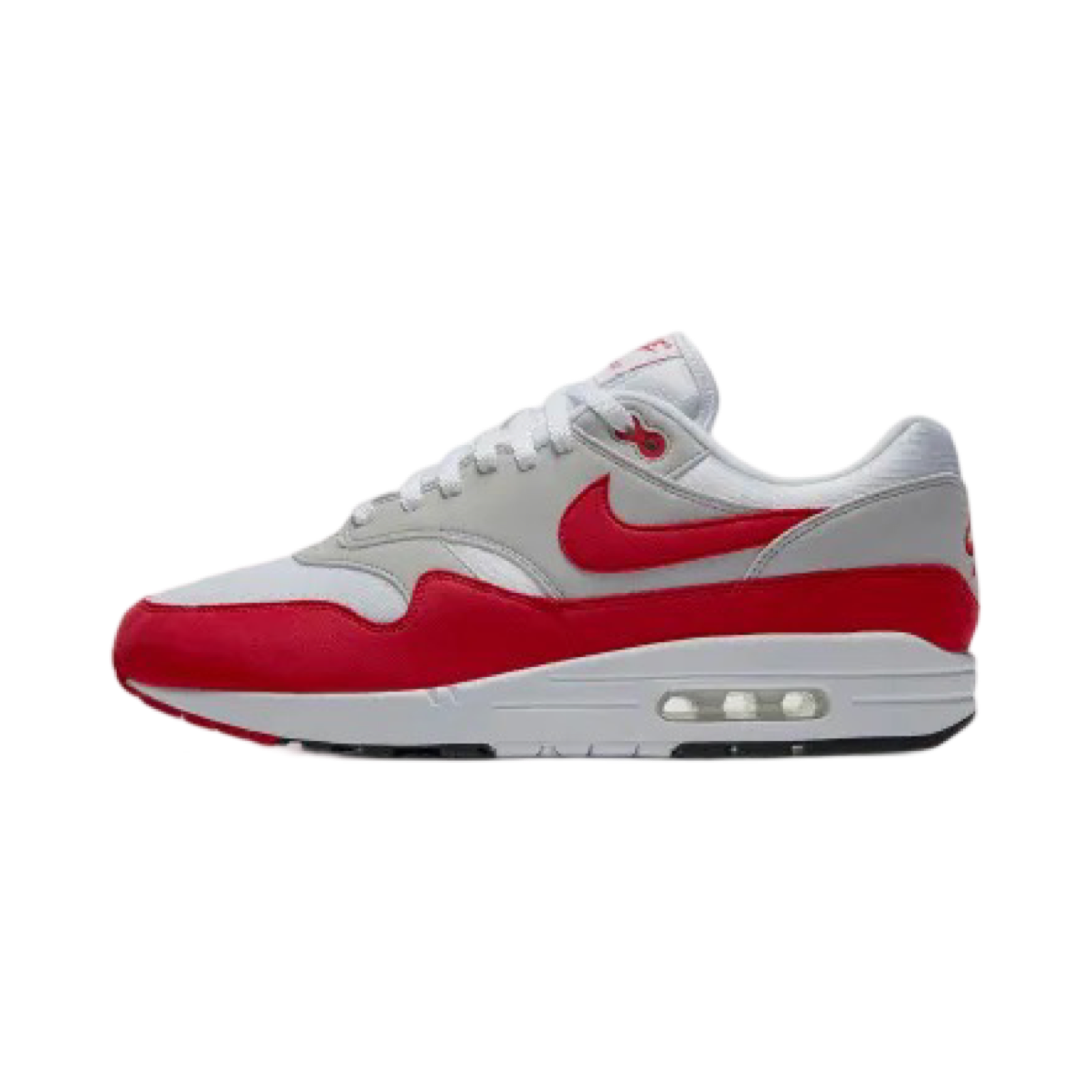 Nike Air Max 1 Anniversary Red White Sneakers - Men's Running Shoes (2017 Retro) - Perfect for Jogging, Gym Workouts & Casual Streetwear Fashion
