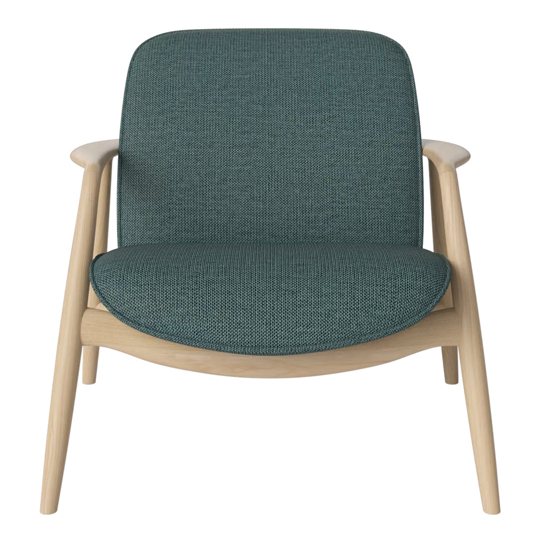 Bowie Lounge Chair - Modern Accent Chair for Living Room, Bedroom & Office - Comfortable Upholstered Armchair with Wooden Legs - Perfect for Relaxing, Reading & Decorating Your Home