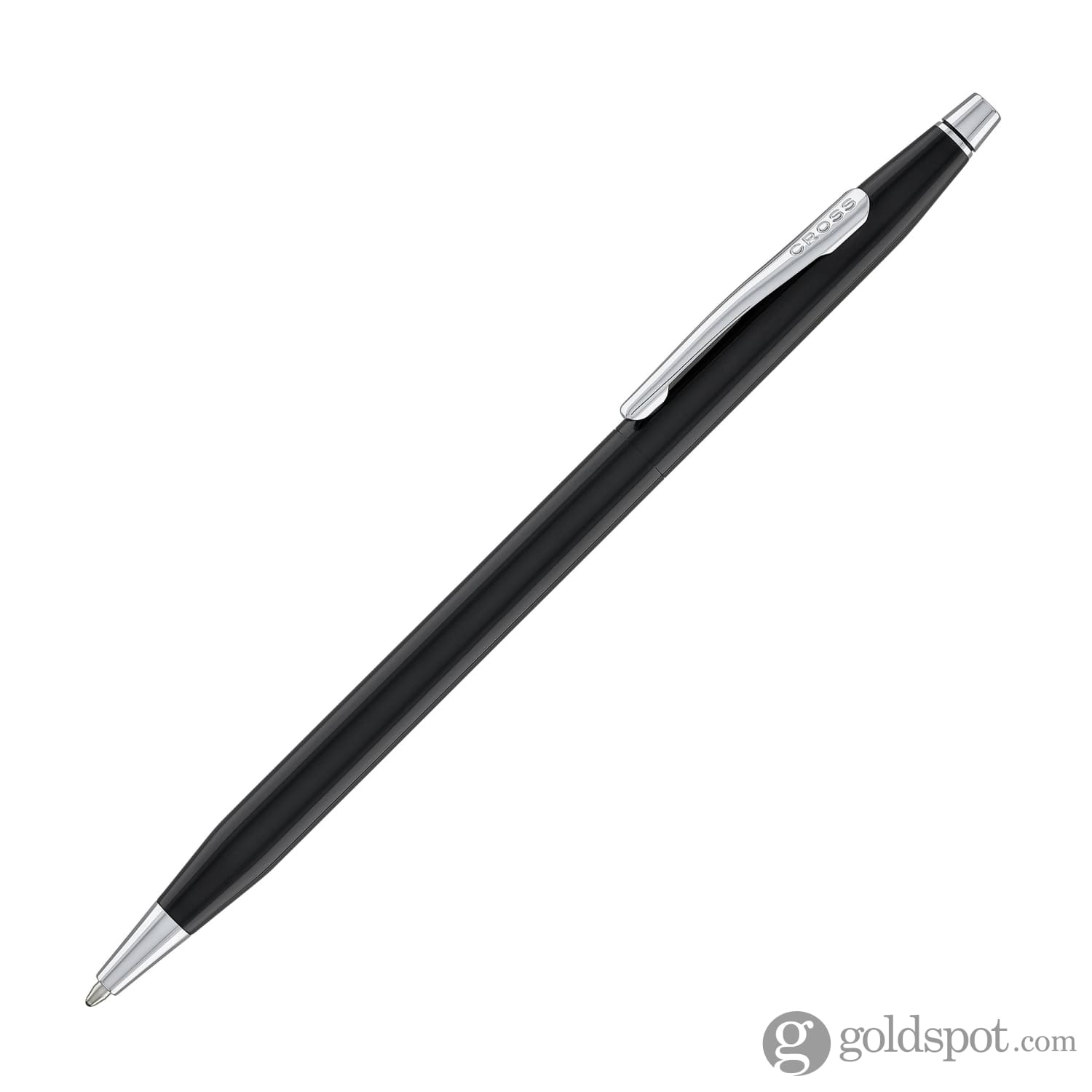 Premium Cross Classic Century Ballpoint Pen - Black Lacquer with Chrome Trim - Elegant Writing Instrument for Office, Business Gifts & Everyday Use