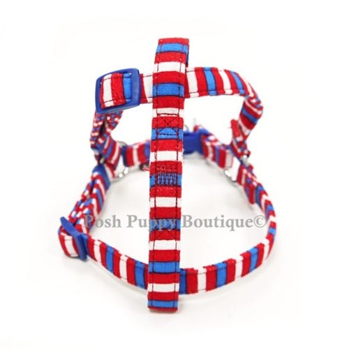 EasyCLICK No-Pull Dog Harness with Fun Stripes - Adjustable Pet Vest for Small to Medium Dogs - Perfect for Walking, Training & Outdoor Adventures