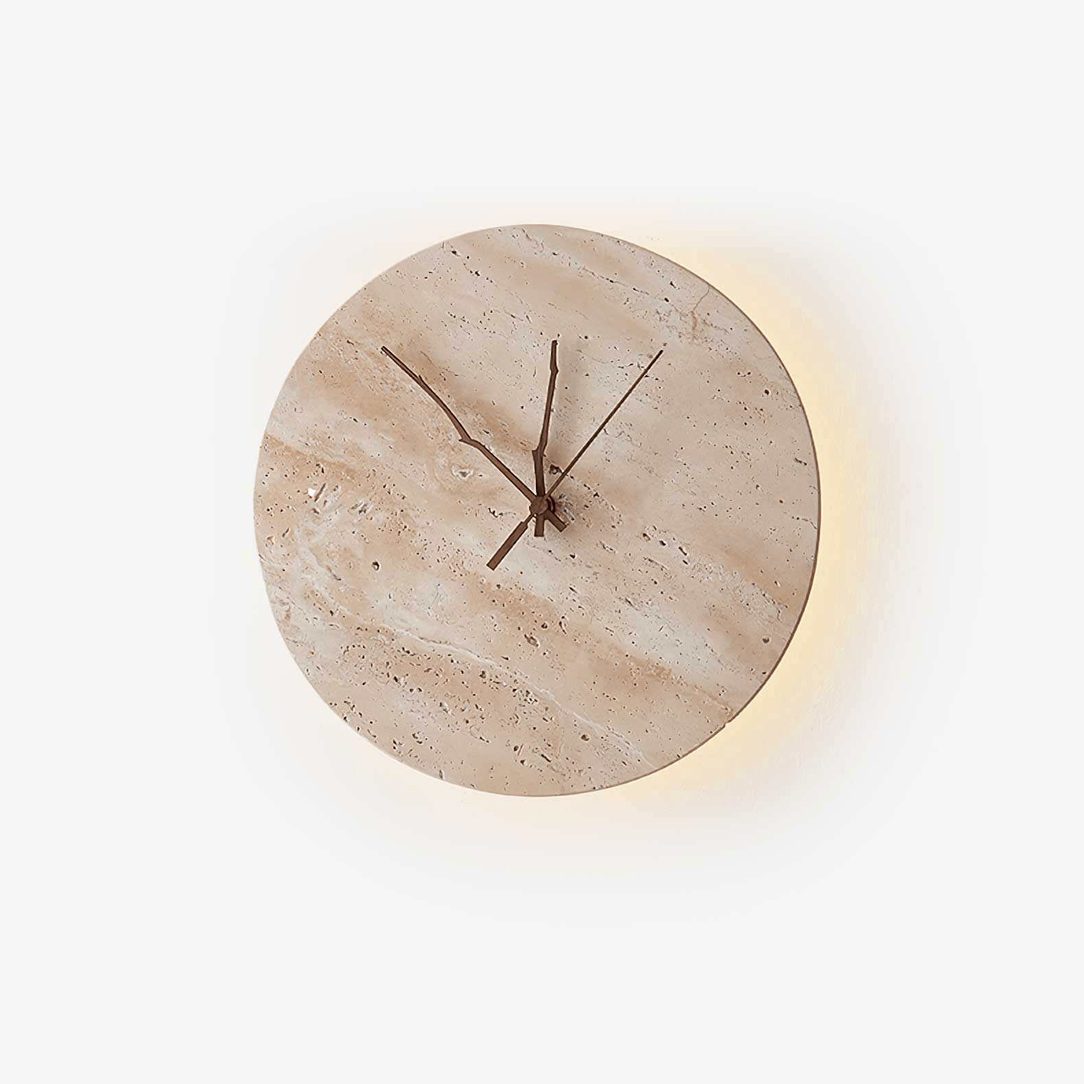 Vintage Travertine Wall Sconce - Natural Stone Bathroom Light Fixture for Bedroom, Hallway & Outdoor Patio Decor
