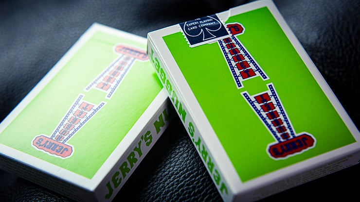 Vintage Green Jerry's Nuggets Playing Cards - Classic Casino Style for Poker, Magic Tricks & Card Games | Premium Collectible Deck for Cardistry & Game Nights
