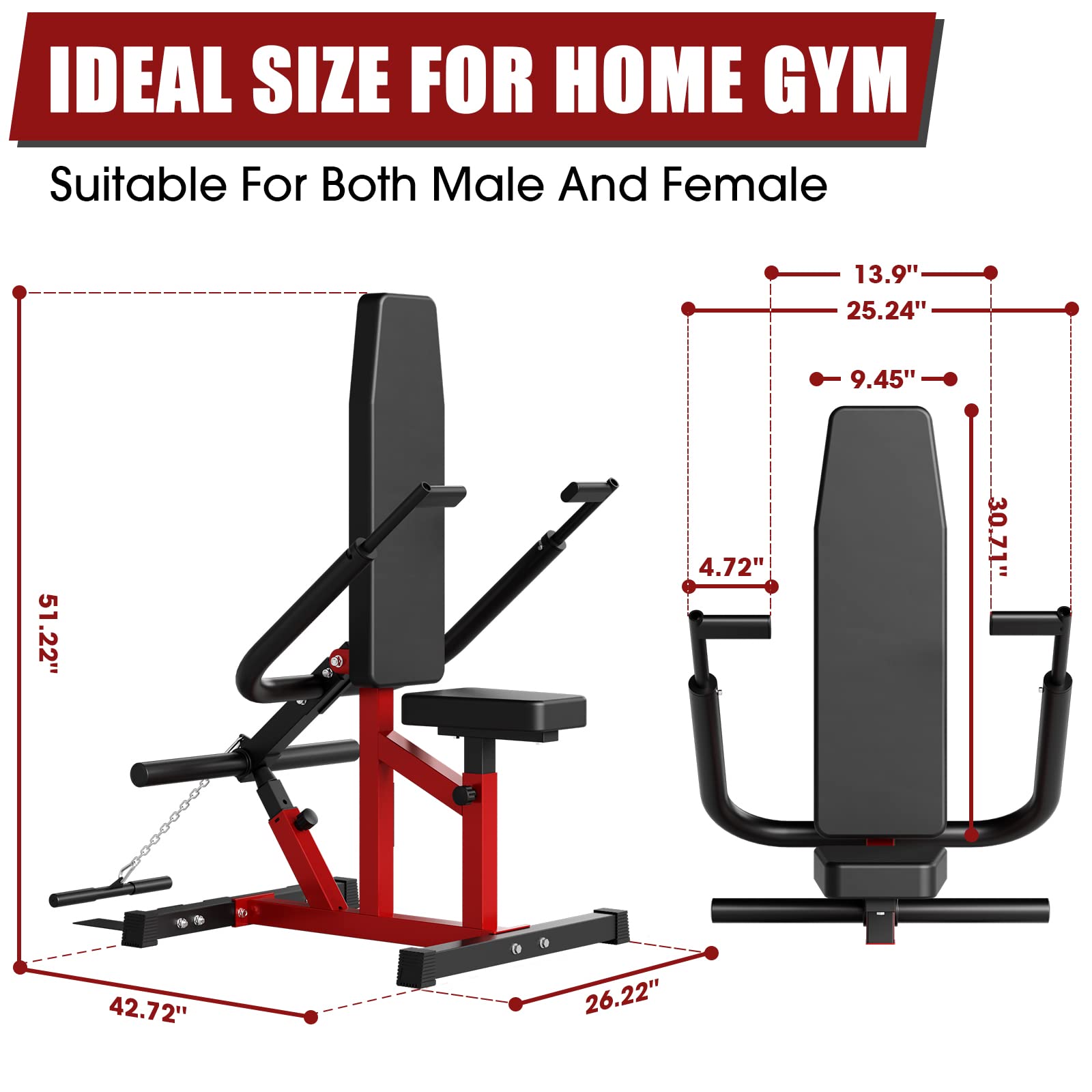 Seated Dip Machine Plate Loaded - Heavy Duty Tricep & Chest Press Gym Equipment with Cable Bar for Biceps Training (400LBS Capacity) - Perfect for Home & Commercial Gym Strength Training