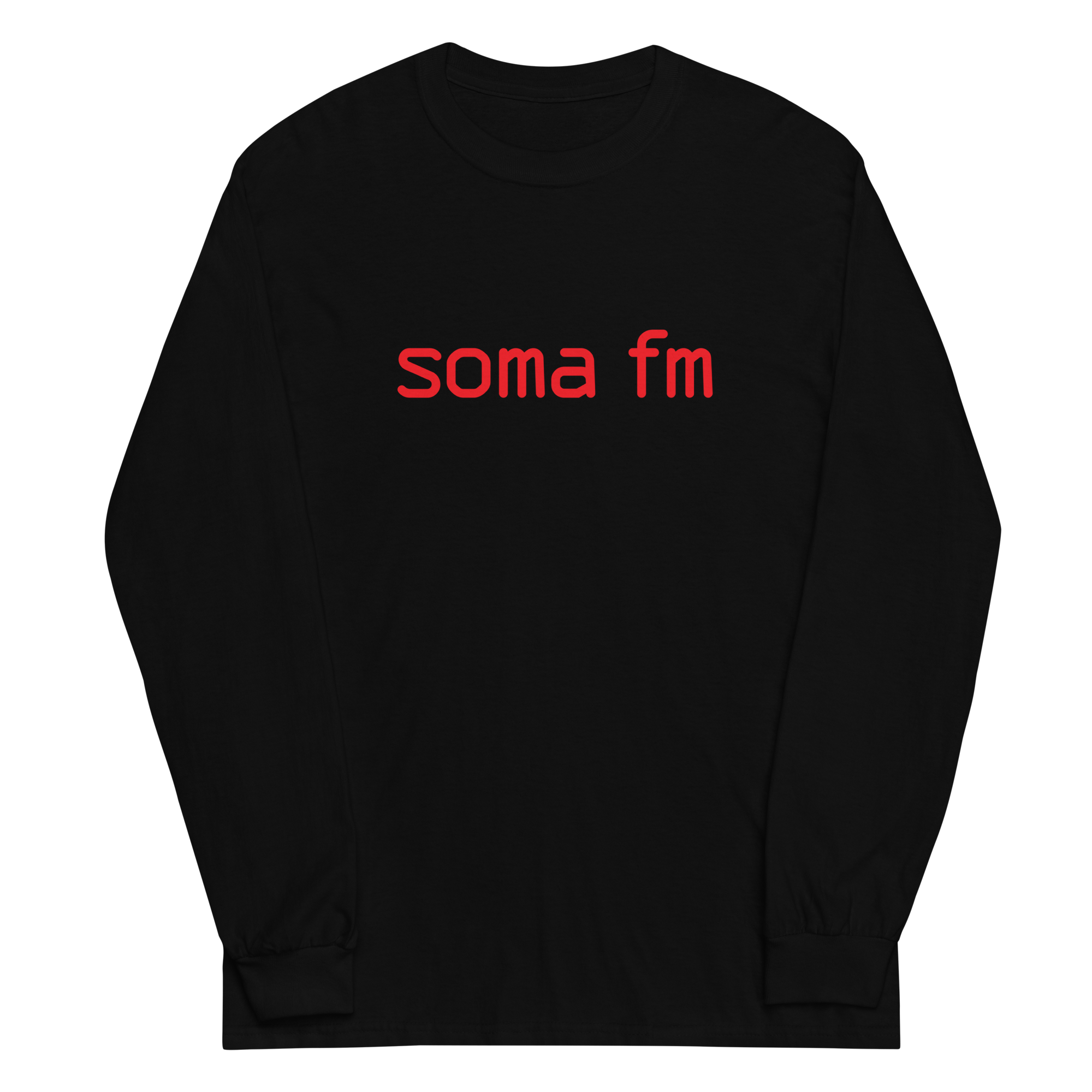 SomaFM Classic Long Sleeve Shirt for Men & Women | Premium Cotton Comfort Fit | Global Edition | Perfect for Casual Wear, Office & Travel
