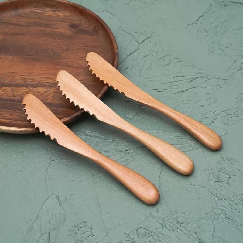 Valcatch Wooden Cake Cutter - Wedding Cake Knife for Perfect Slicing | Ideal for Wedding, Birthday, Anniversary Parties & Cake Decorating Events