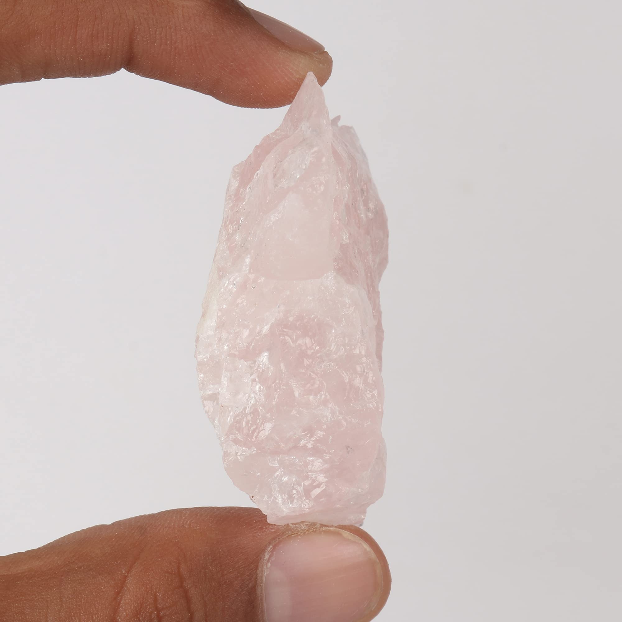 GEMHUB AAAA Grade Natural Pink Rose Quartz Healing Crystal - 280.75 Carat Certified Gemstone for Meditation, Reiki & Spiritual Healing | Perfect for Jewelry Making, Home Decor & Energy Work
