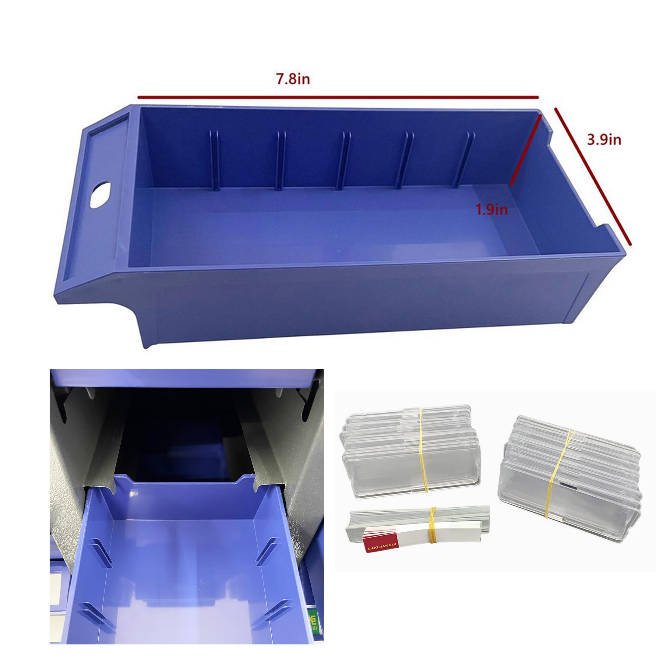 INTSUPERMAI 60-Drawer Plastic Storage Cabinet for Workshop - Organize Documents, Phone Accessories & Small Parts | Durable Parts Storage Solution for Home, Office & Garage Use