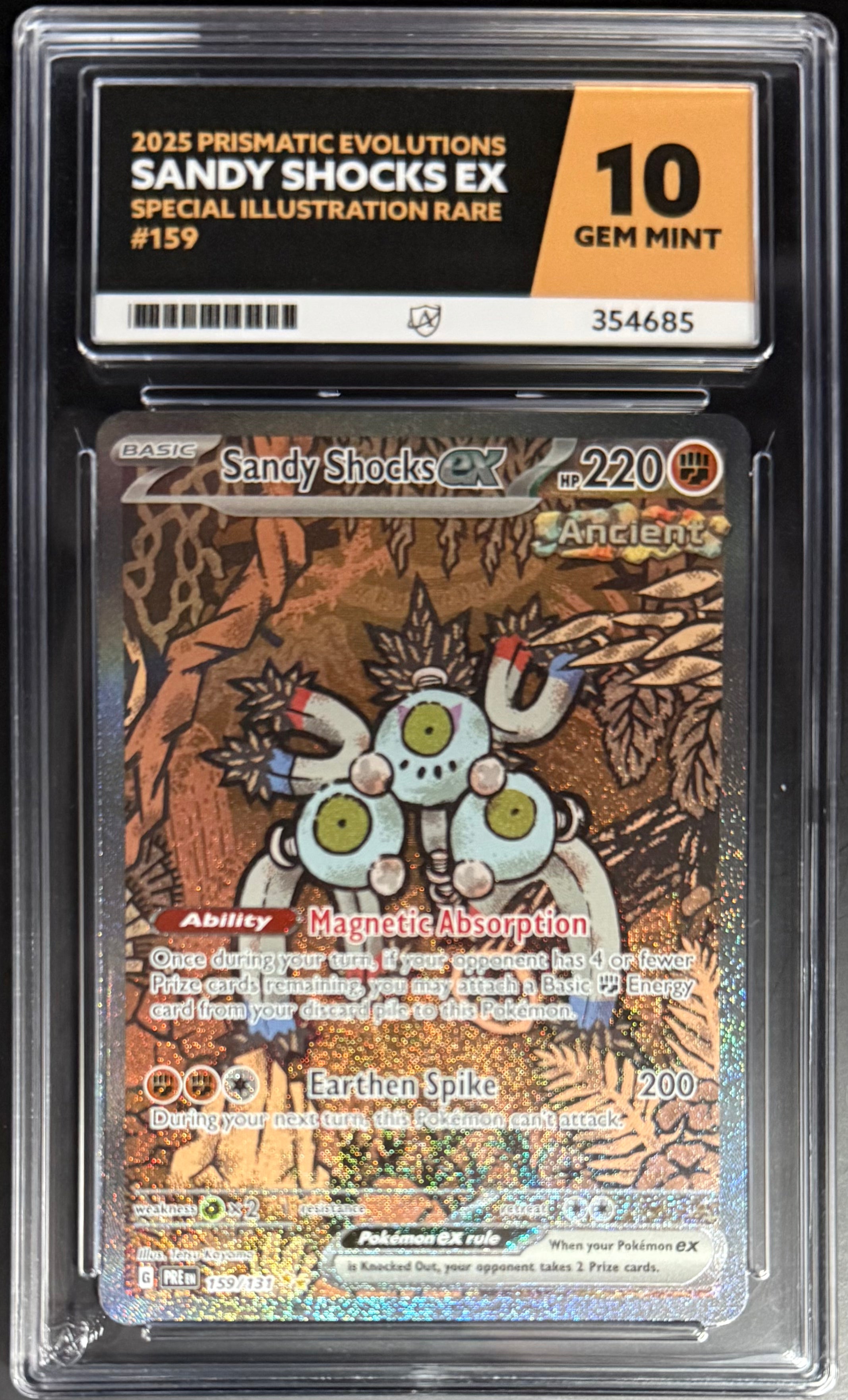 Pokemon Sandy Shocks 159/131 Special Illustration Rare Card - Prismatic Evolutions 2025 ACE10 | Collectible Trading Card for Battles & Display