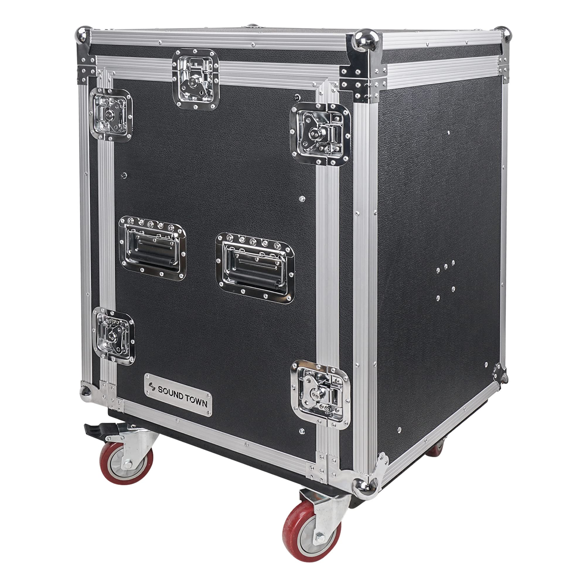 Sound Town Heavy-Duty 14U PA DJ Rack Case - 1/2