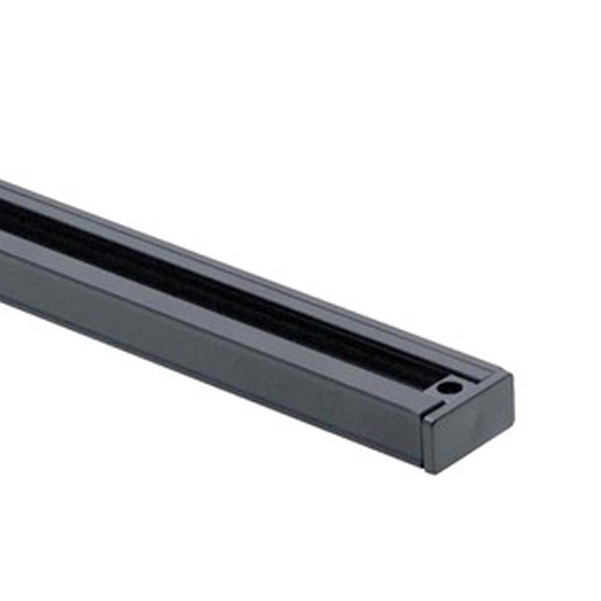 6 Ft. Black Halo Track Rail Lighting System - Single Circuit for Modern Home & Commercial Spaces | Perfect for Kitchens, Showrooms & Retail Displays