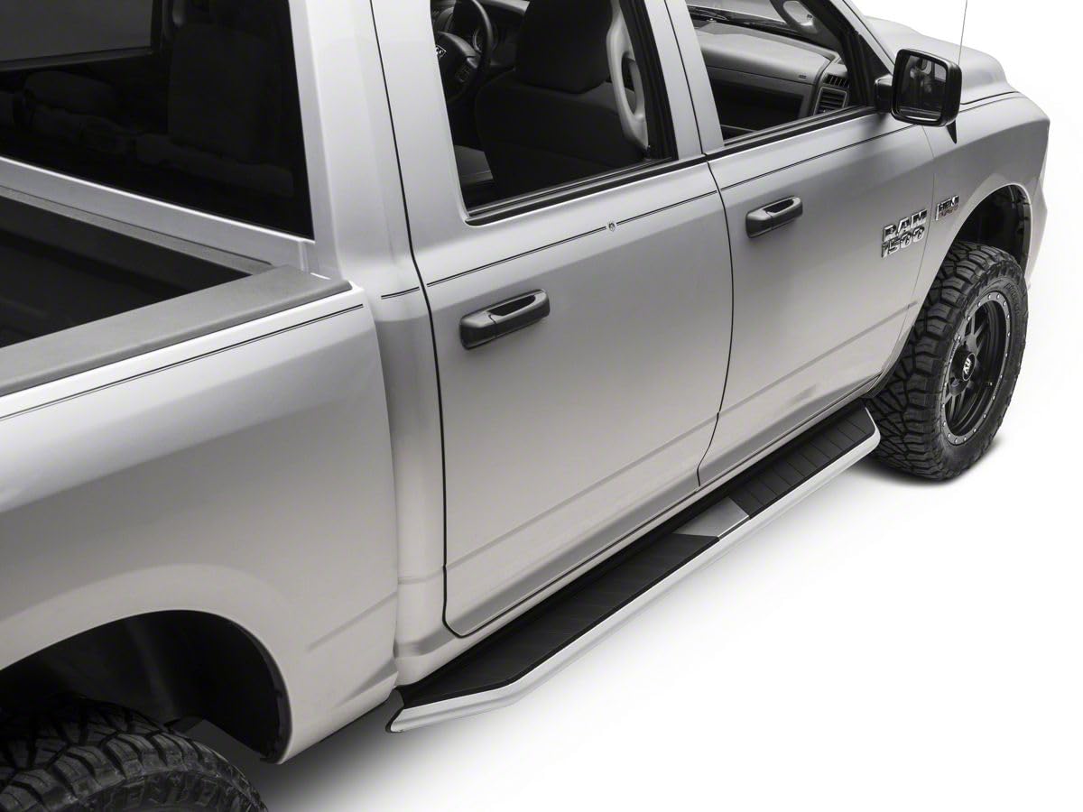 Barricade Pioneer Aluminum Running Boards for 09-18 RAM 1500 Crew Cab | Heavy-Duty Nerf Bars | Off-Road Truck Accessories for Enhanced Safety & Style