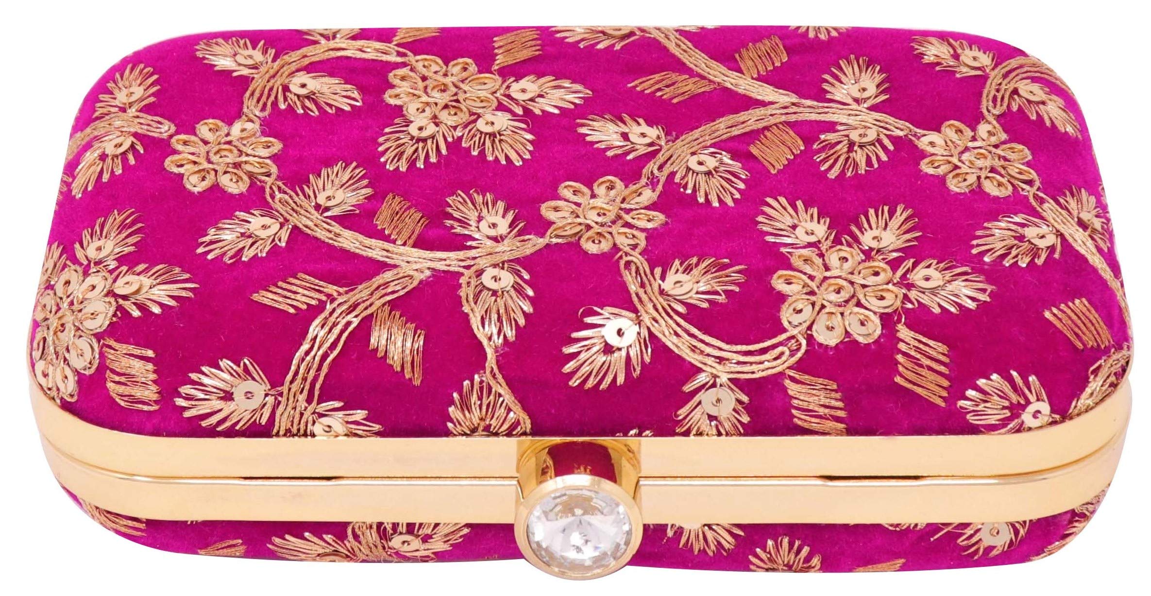 AILTINO Women's Stylish Box Clutch Purse with Detachable Sling Chain - Perfect for Evening Parties, Weddings & Special Occasions