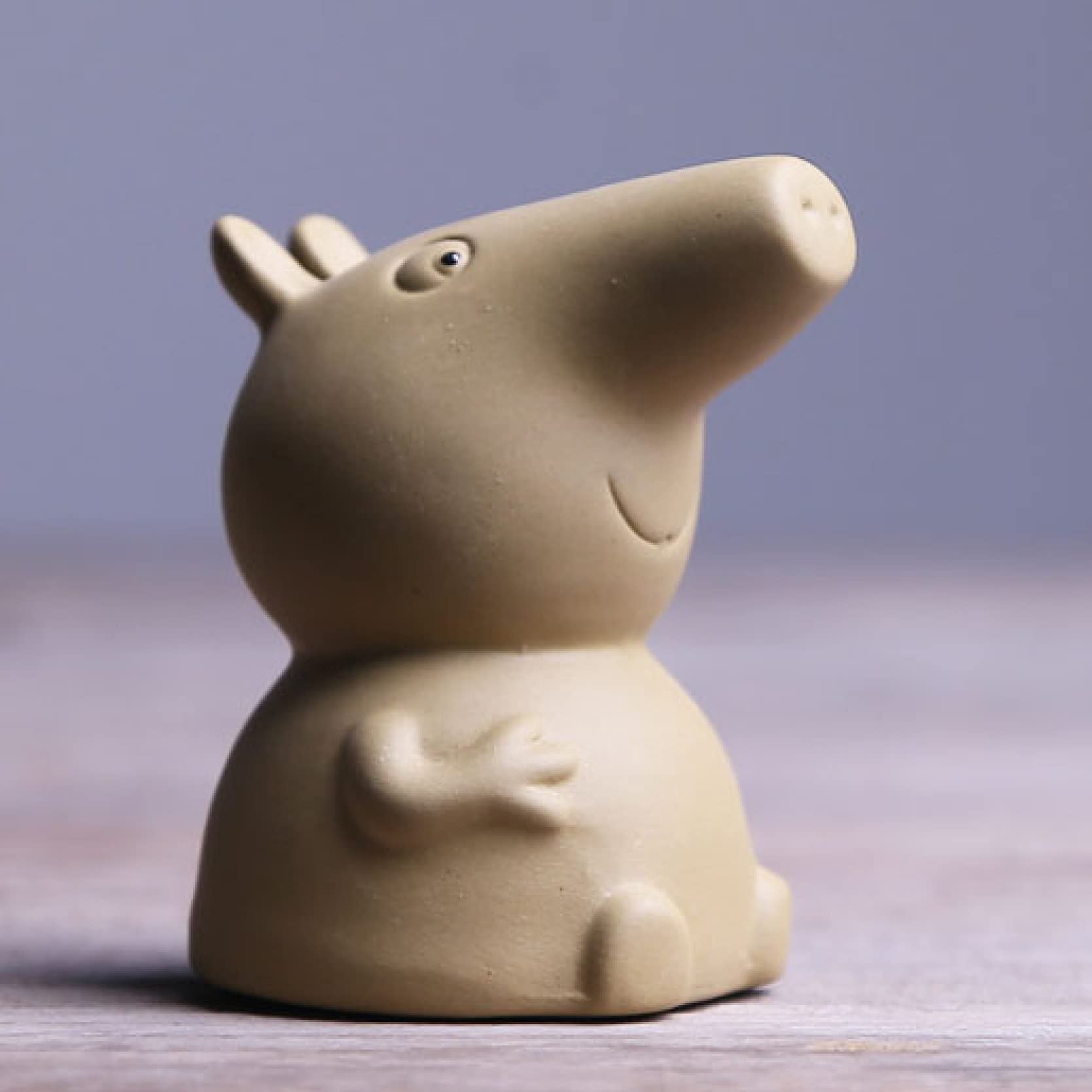 KKONION Handmade Purple Clay Pig Tea Pet - Cute Lucky Pig Statue Animal Figurine for Car Ornaments, Tea Ceremony Decoration & Desktop Crafts | Perfect Gift for Tea Lovers & Feng Shui Home Decor