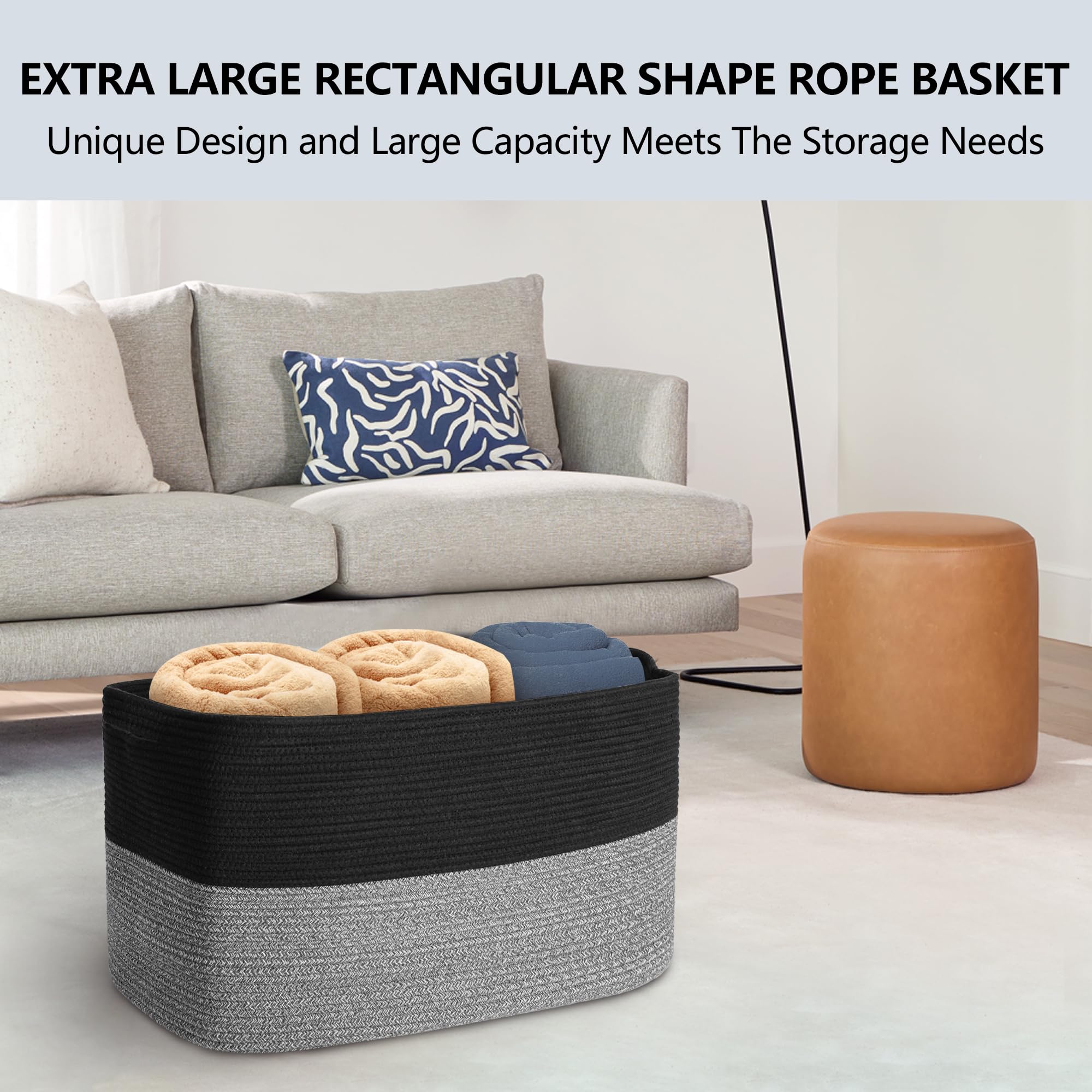 Large Woven Storage Basket 24
