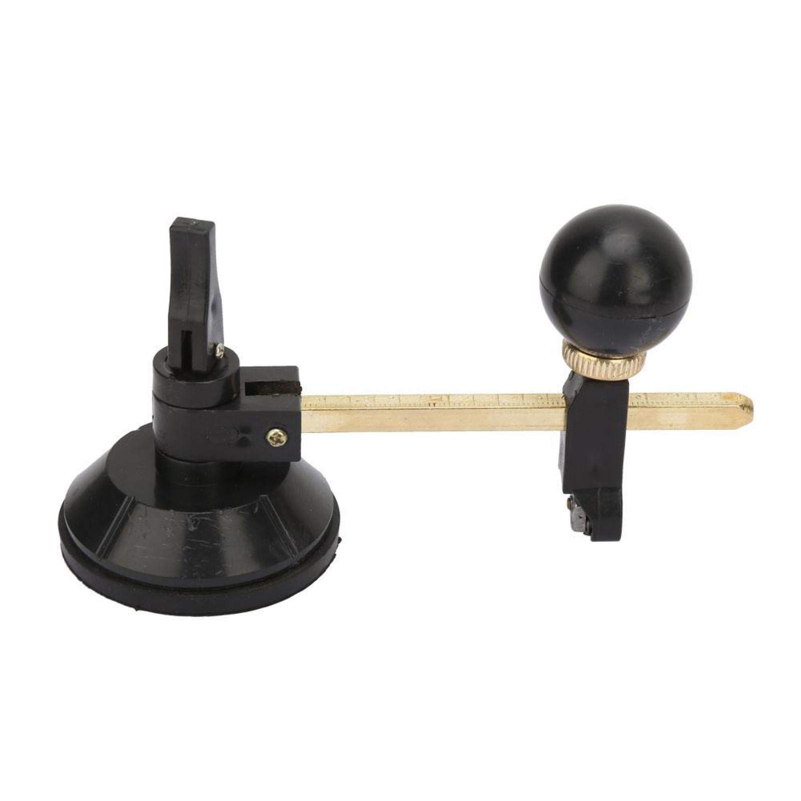 Fafeicy 6-Wheel Glass Cutter with Suction Cup - Professional Circle Cutting Tool for Glass (20cm Diameter) - Perfect for DIY Glass Art, Stained Glass Projects & Home Renovations