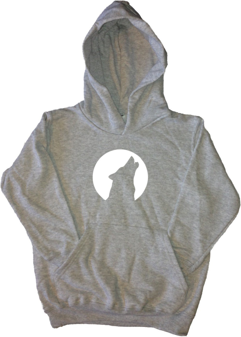 Wolf Howl Grey Kids Hoodie - Soft & Cozy Pullover for Boys & Girls - Perfect for Outdoor Adventures & Casual Wear