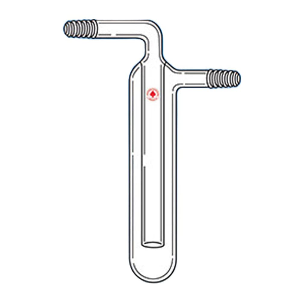 8752-17 Vacuum Trap with Inner and Side Tube - 38mm Body Diameter, 250mm Length, 18mm OD - Ideal for Laboratory Vacuum Systems & Chemical Processing