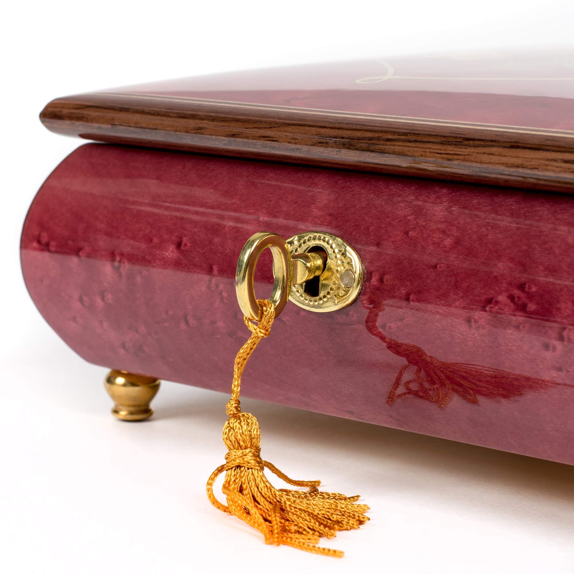 Exquisite Italian Inlaid Double Heart Music Box & Jewelry Box - Customizable Tune Options - Perfect for Romantic Gifts, Wedding Favors & Home Décor