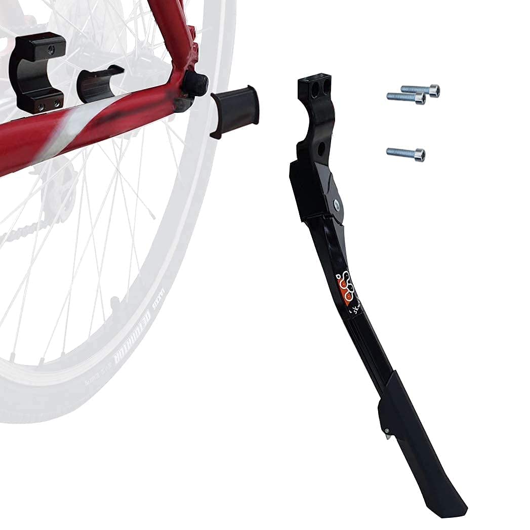 Skwiki Adjustable Alloy Kickstand for Mountain Bike, BMX & Road Bike - Fits 26 to 29 Inch Bicycles | Perfect for Commuting, Parking & Bike Storage