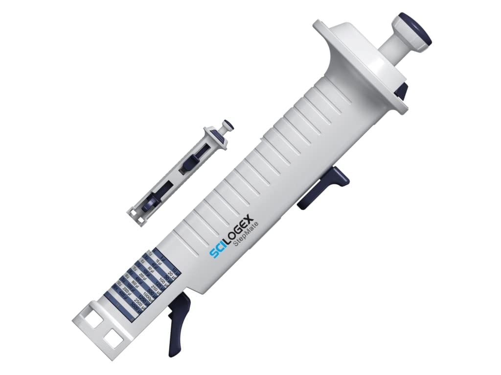 Scilogex 720100009999 StepMate Multi-Dispenser Repeater Pipettor - High Precision Laboratory Pipette for PCR, ELISA & Cell Culture | Perfect for Research Labs & Clinical Diagnostics