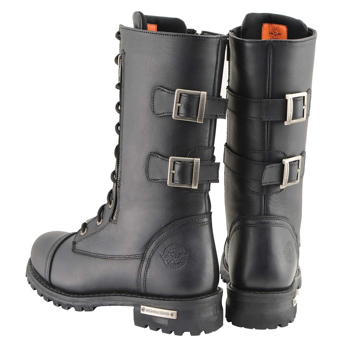 Premium Milwaukee Leather Men's Engineer Motorcycle Boots - Classic Riding Boots for Bikers & Cruisers - Comfortable & Durable for Long Rides & Road Trips