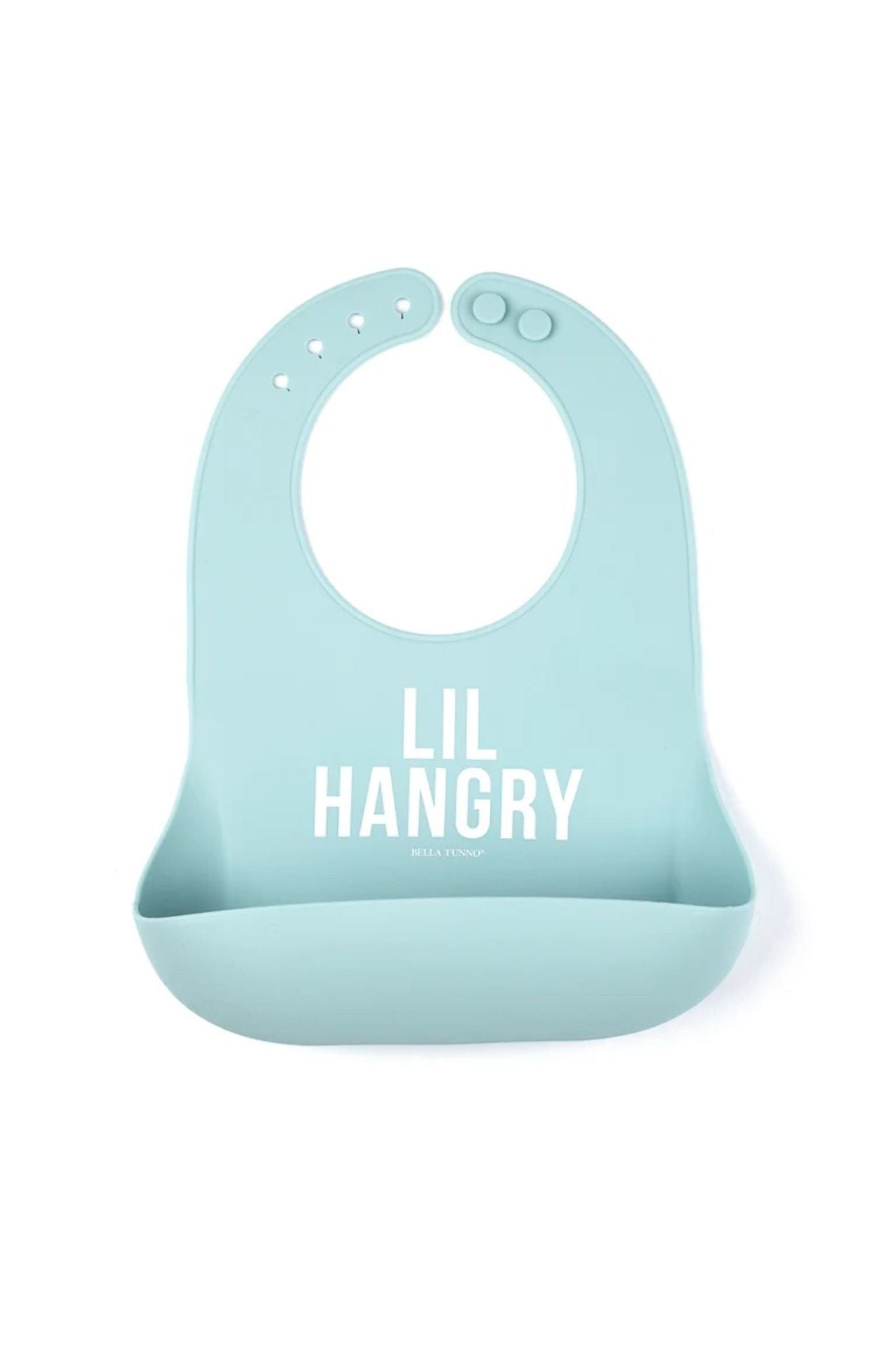 Lil Hangry Wonder Bib - Unisex Baby Bib for Messy Eaters - Perfect for Feeding Time, Daycare, and On-the-Go Meals