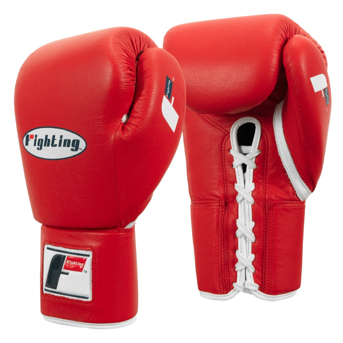 Fighting Fury Professional Lace-Up Boxing Gloves for Training - Premium Leather MMA Sparring & Heavy Bag Workout Gear