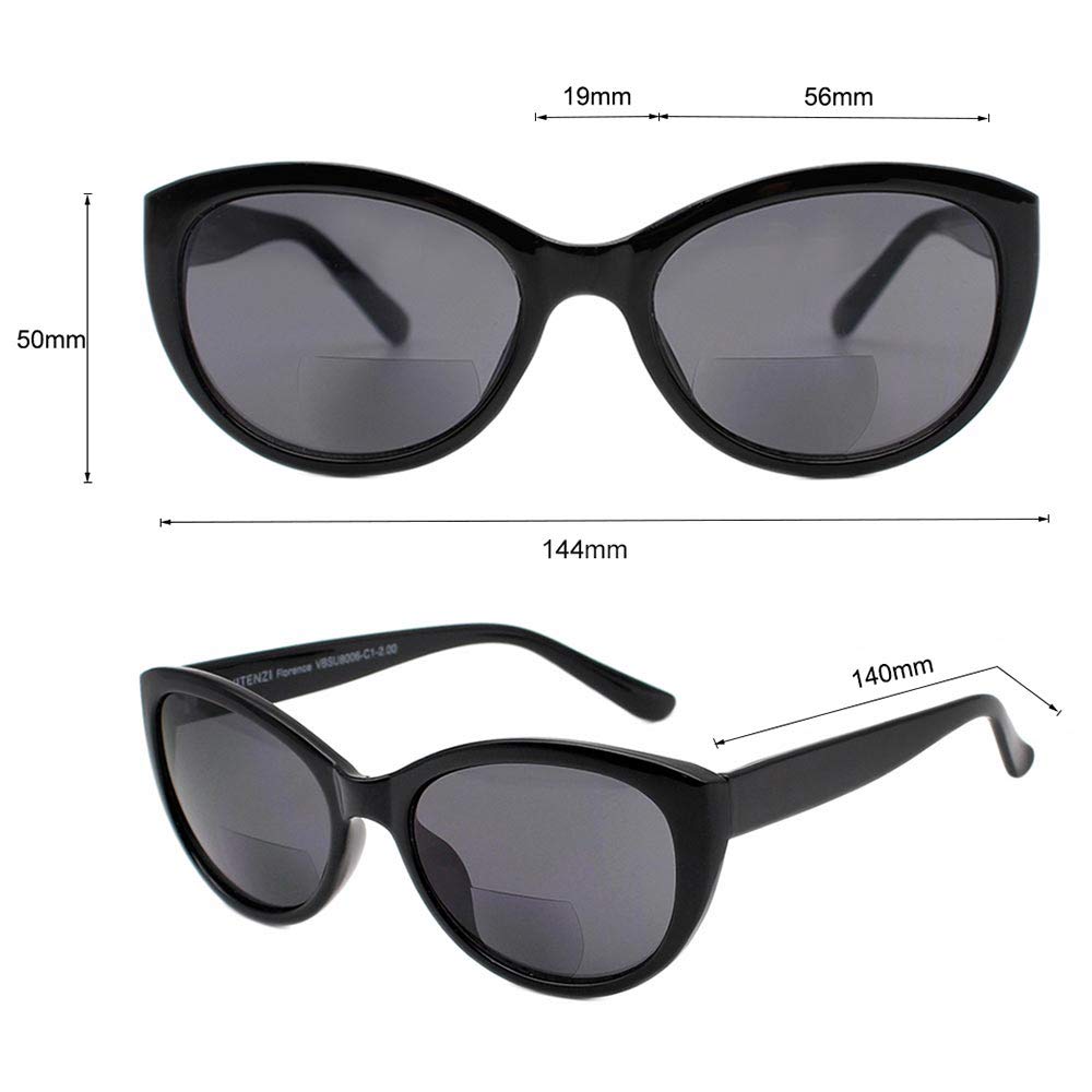 VITENZI Women's Tinted Reading Sunglasses - Florence Style for Outdoor & Reading