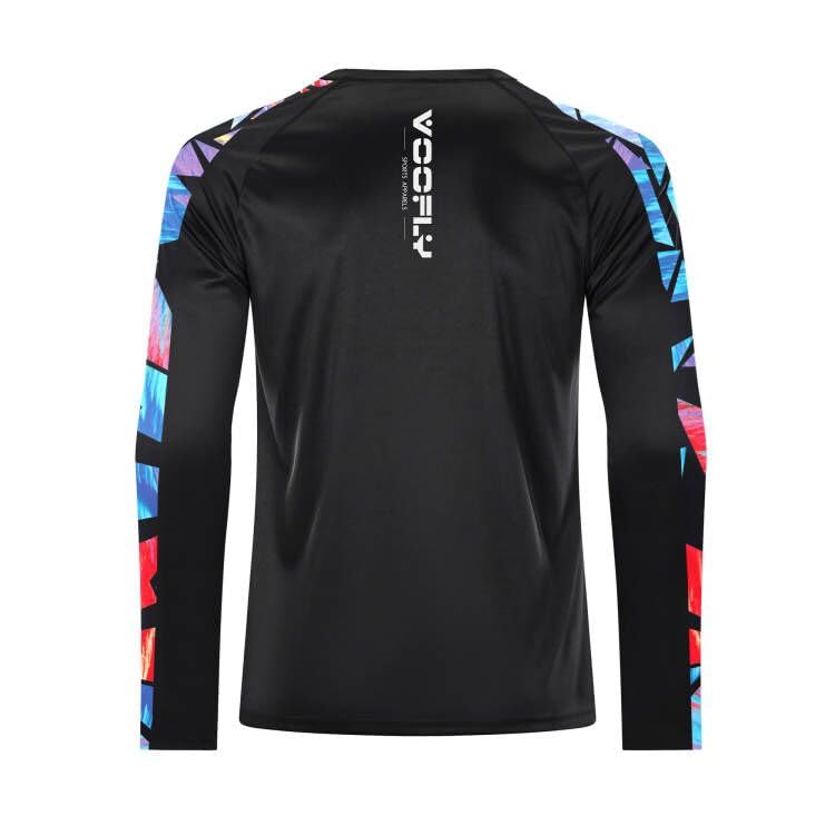 Men's UPF 50+ Sun Protection Shirt - Lightweight Long Sleeve UV Shirt with Stylish Print for Fishing, Hiking & Running - Perfect for Outdoor Adventures and Summer Activities