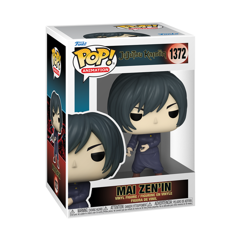Mai Zen'in Funko Pop Jujutsu Kaisen Anime Figure #1372 with Protector Case - Perfect for Collectors, Gift Giving, and Anime Display