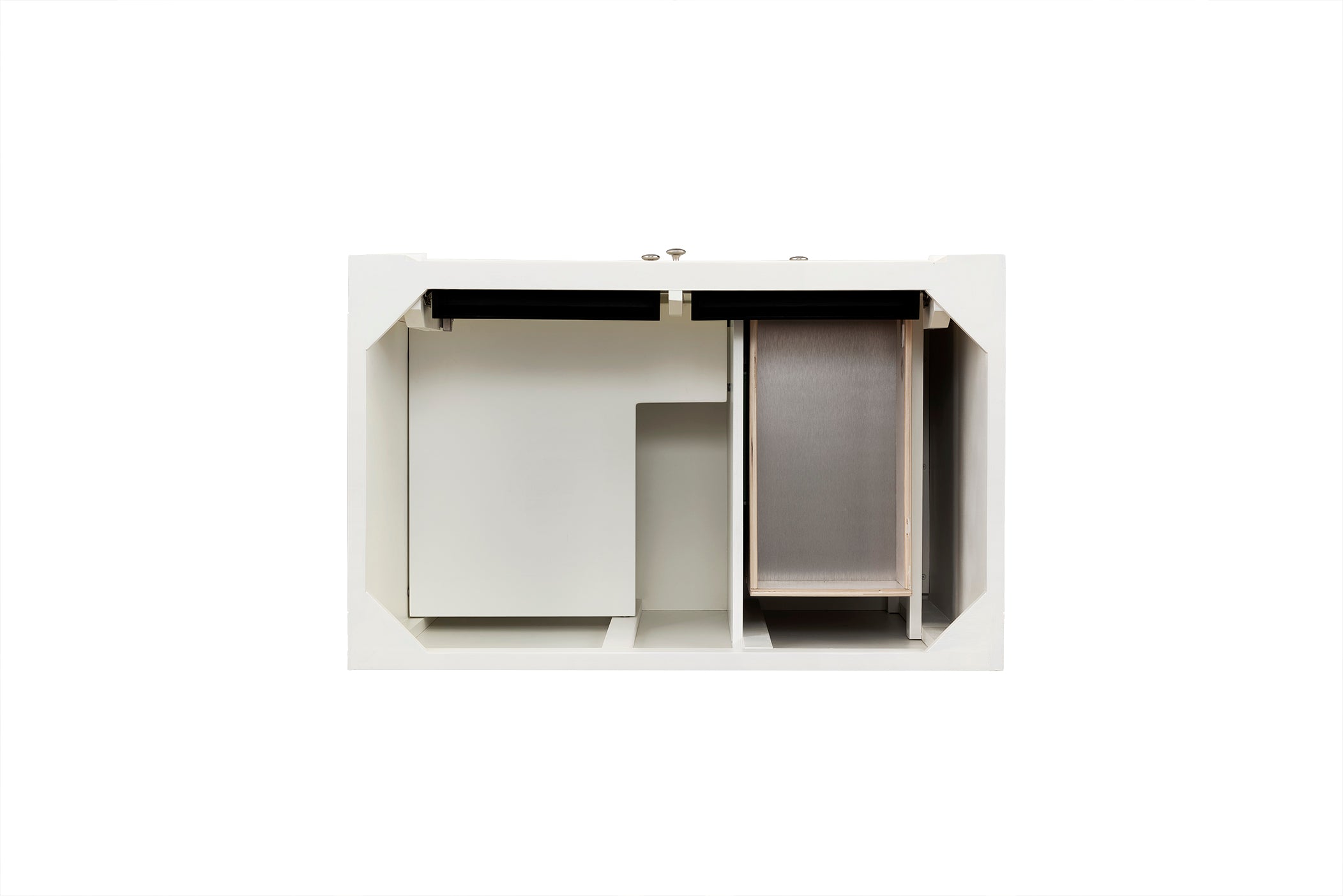 Bristol 36-Inch Single Bathroom Vanity in Bright White - Perfect for Modern Master Bathrooms & Powder Rooms
