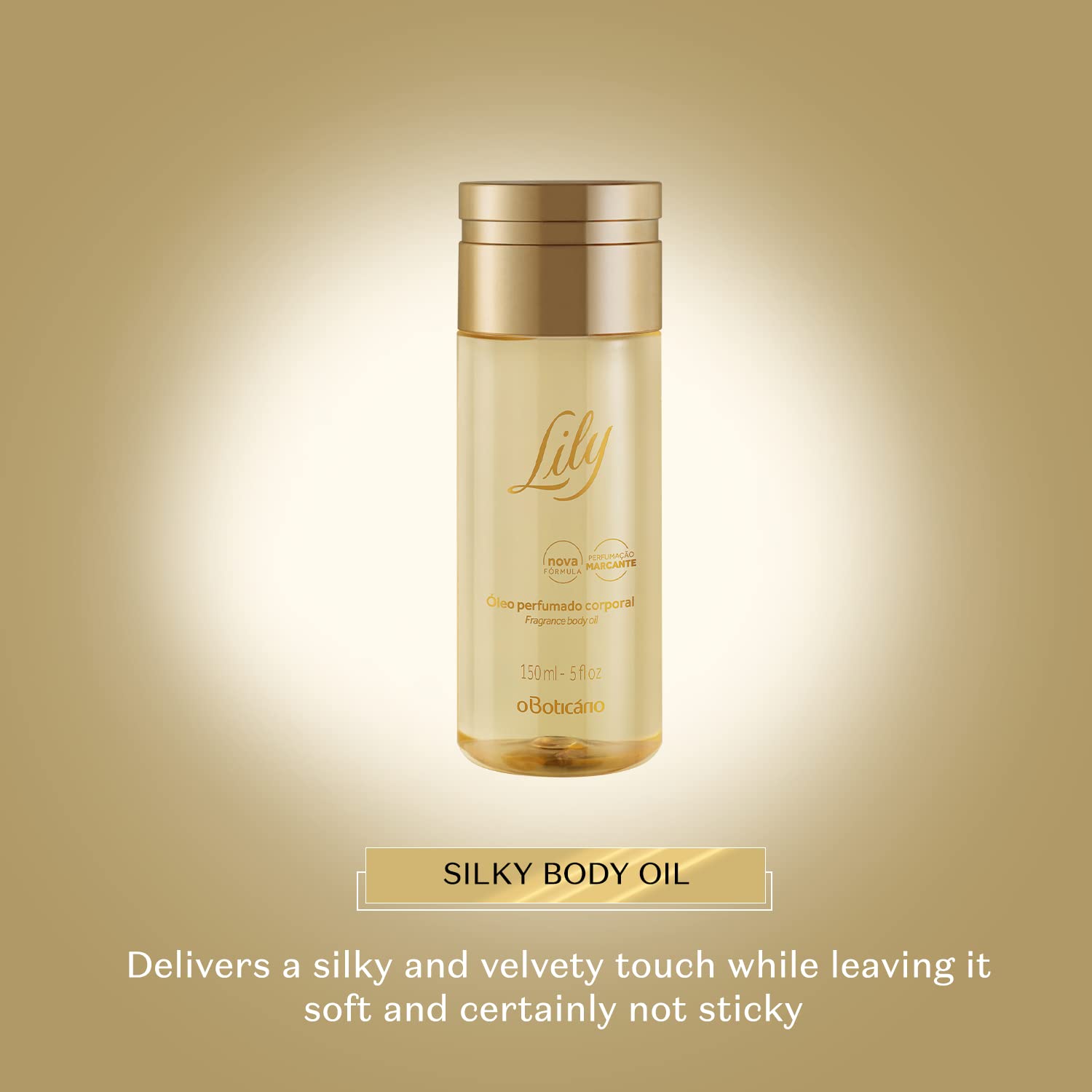 O Boticário Lily Body Care Gift Set - 2.5oz Eau de Parfum, 8.8oz Satin Body Cream & 5oz Body Oil - Floral Fragrance Collection for Women | Perfect for Daily Moisturizing, Special Occasions & Self-Care Gifts