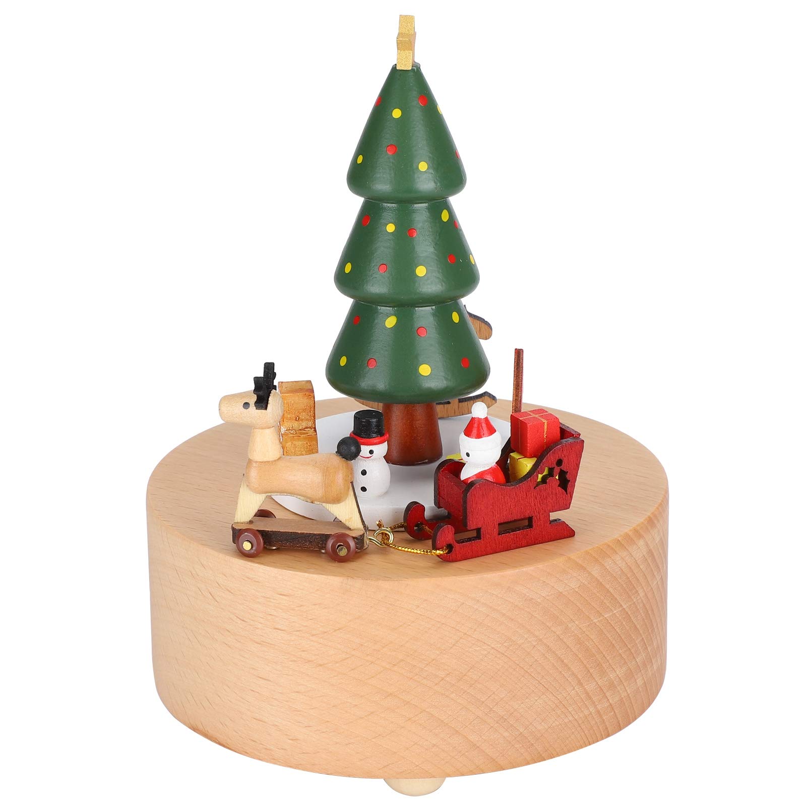 Jeanoko Handcrafted Wooden Music Box - Elegant Clockwork Musical Gift for Weddings, Birthdays & Special Occasions | Perfect for Romantic Proposals, Anniversaries & Home Decor