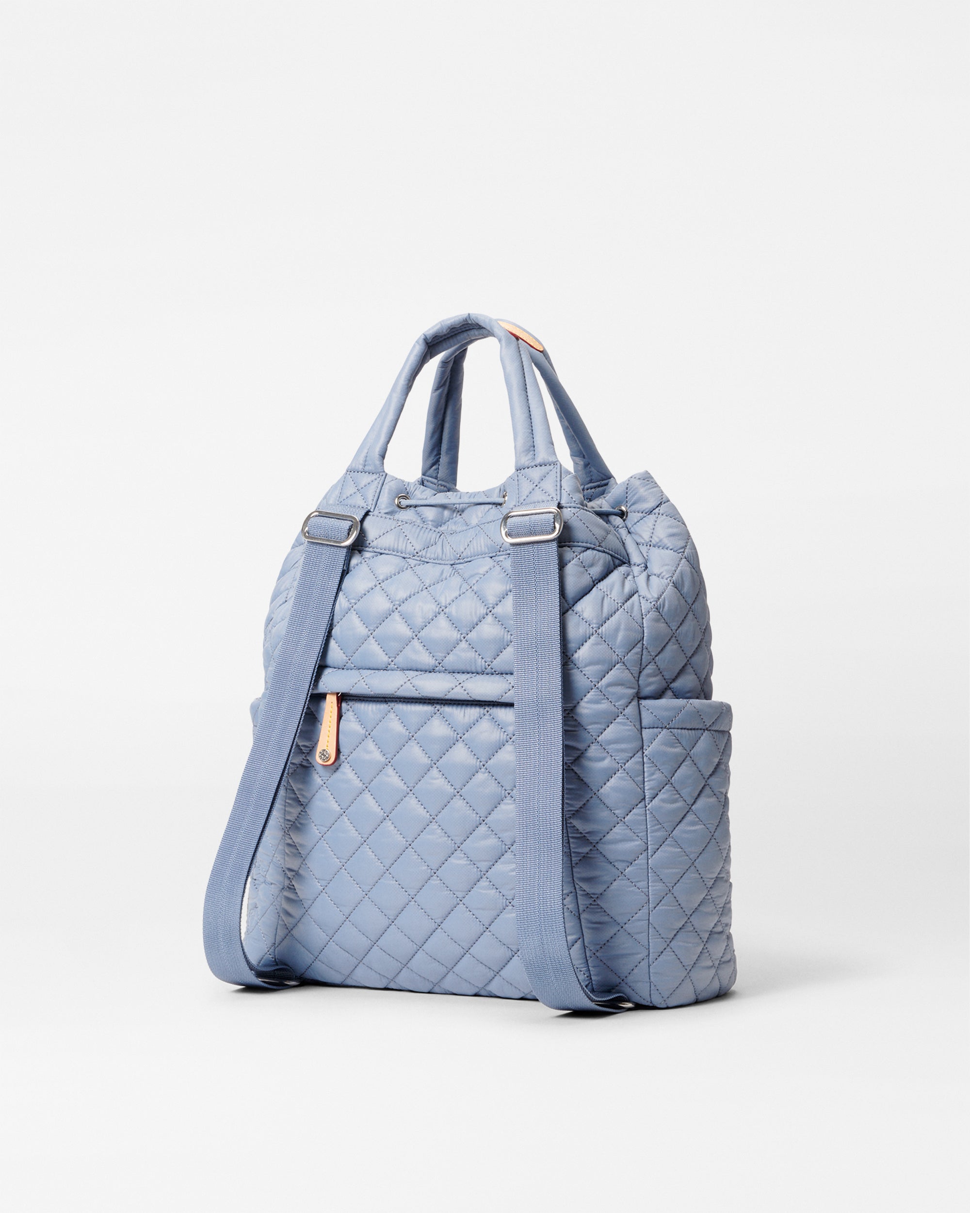 Stone Blue Metro Convertible Backpack - Stylish & Functional Laptop Backpack for Work, Travel & College | Water-Resistant & USB Charging Port | Perfect for Commuters & Students