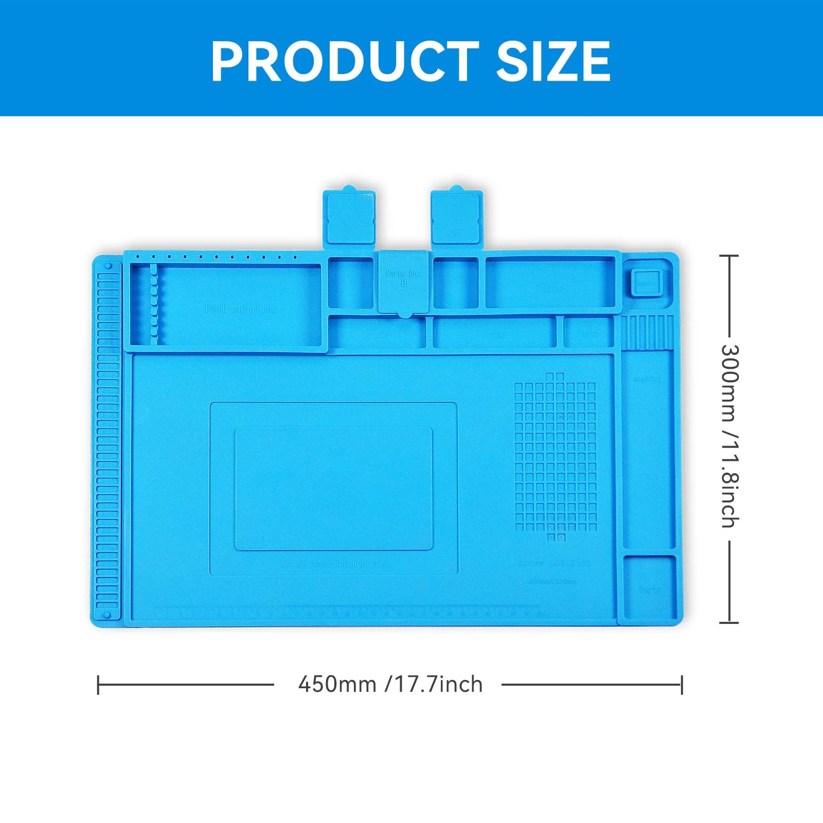 Premium Large Silicone Soldering Mat - 11.8