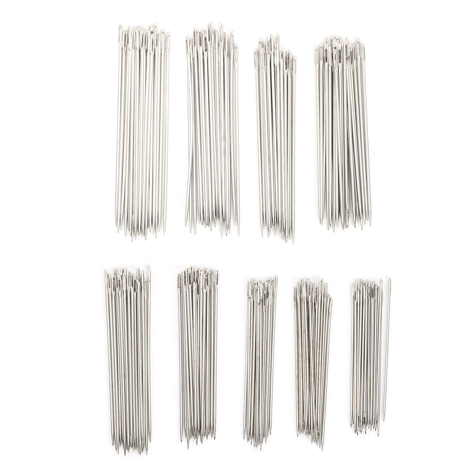 216Pcs Stainless Steel Sewing Needles for Hand Embroidery - Large Eye Needles for DIY Crafts, Quilting & Fabric Projects - Premium Household Sewing Tools & Supplies (C# Size) - Perfect for Dressmaking, Cross Stitch & Home Repair