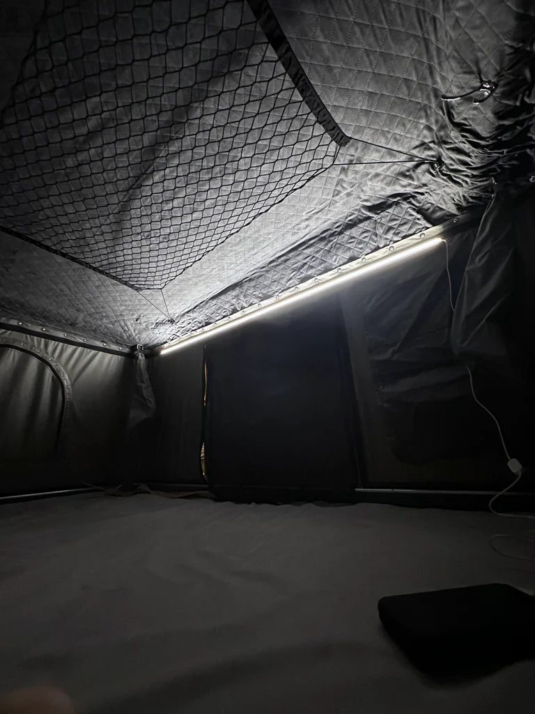 Ventura XL Fiberglass Hardshell Roof Top Tent - Lightweight Waterproof Camping Tent for SUV & Truck - Perfect for Overlanding, Road Trips & Outdoor Adventures