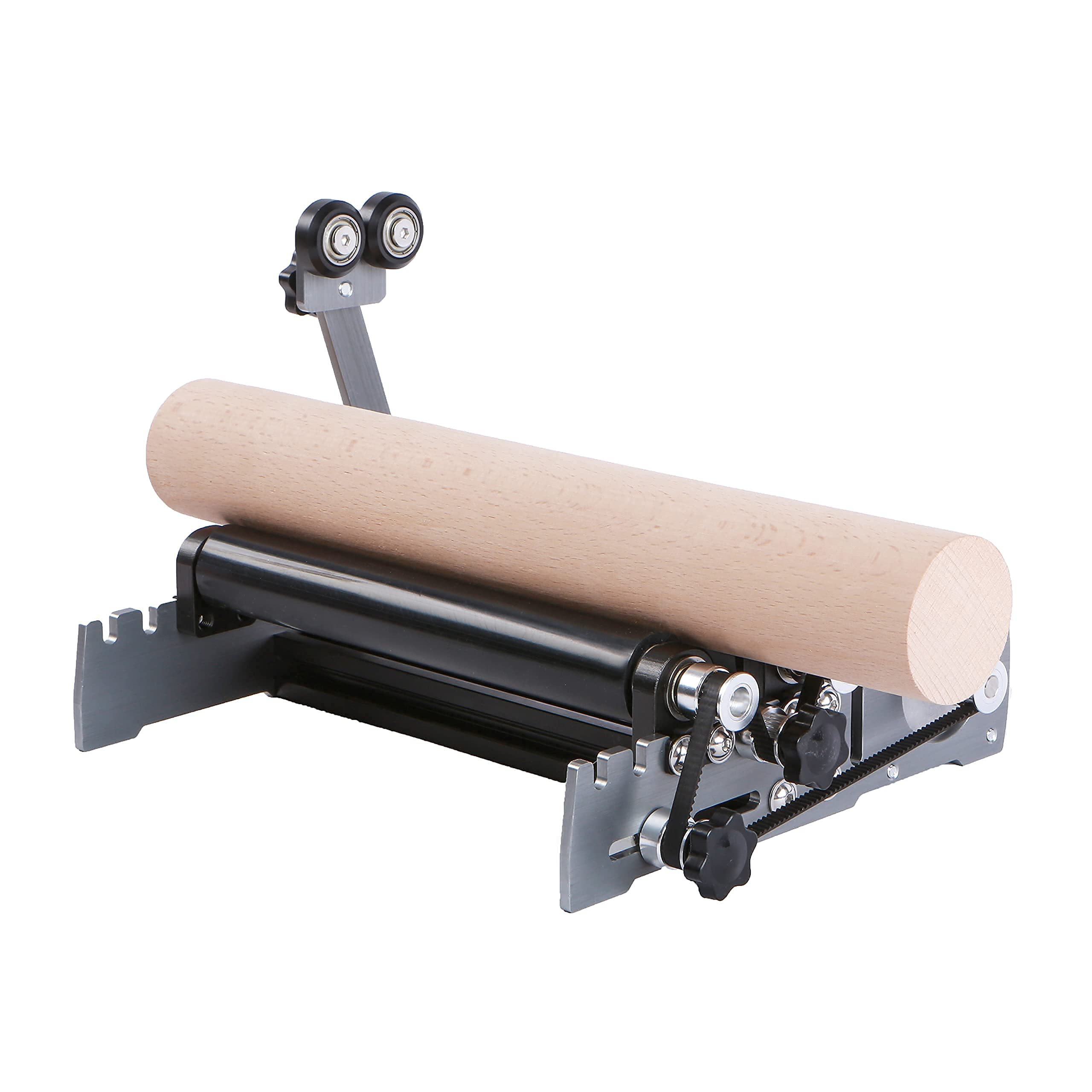 FoxAlien R57 Y-Axis Rotary Roller Engraving Module for Cylindrical Objects - Compatible with FoxAlien 4040-XE CNC Router Engraving Machine | Perfect for Wood, Metal & Acrylic Engraving on Bottles, Cups & Curved Surfaces