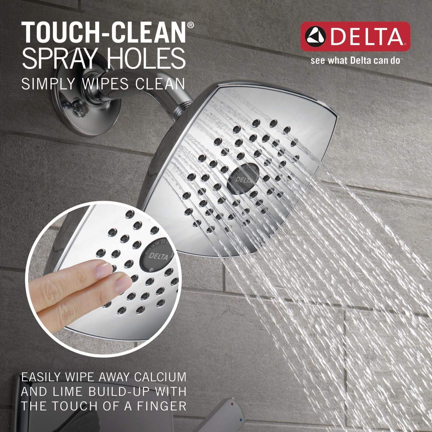 Ashlyn 17 Series Dual-Handle Shower Faucet Set - Chrome Finish T17264 with Single-Spray Touch-Clean Shower Head & Valve Included - Perfect for Bathroom Renovation & Modern Home Upgrade
