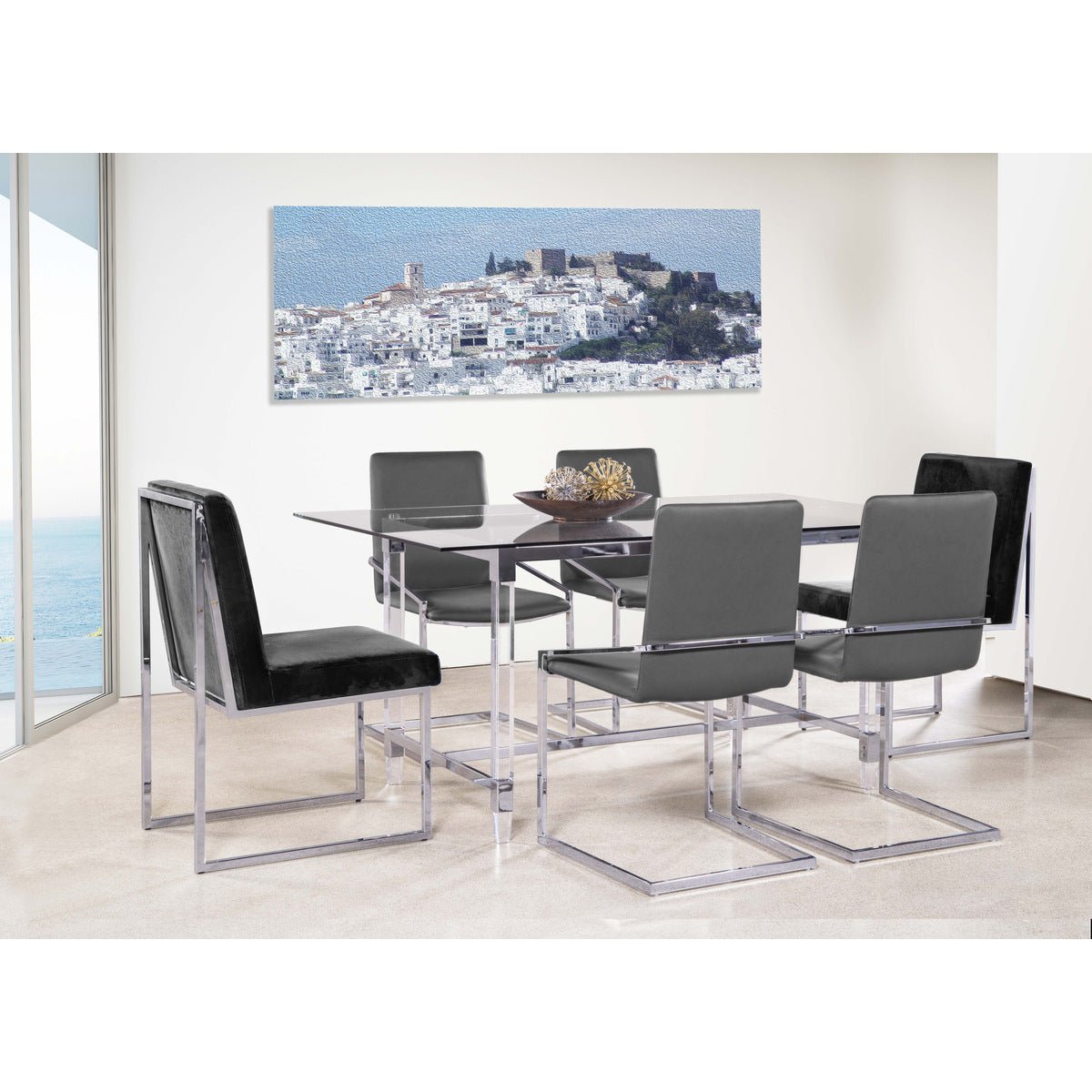 Amorra Black Side Chairs Set of 2 - Modern Dining Room Chairs for Kitchen, Living Room, and Office - Comfortable and Stylish Seating Solution