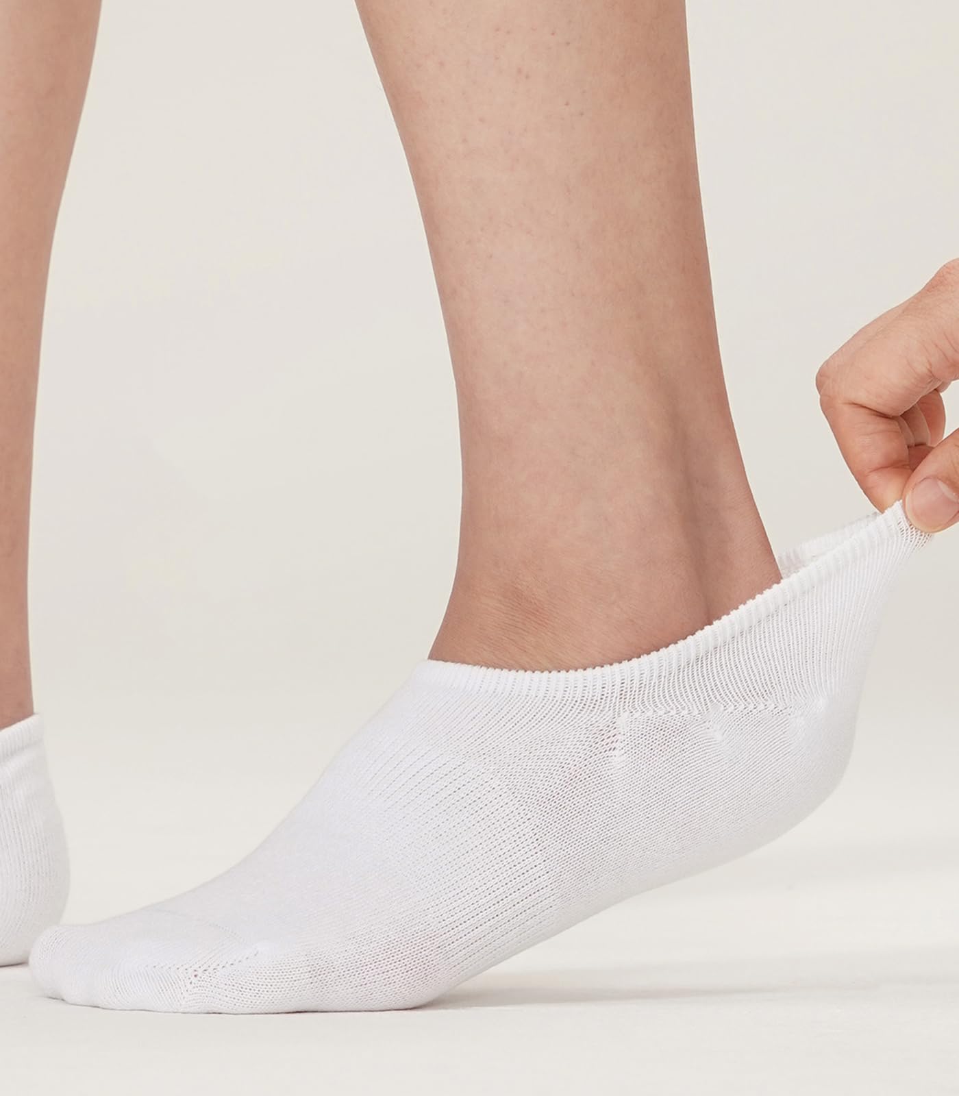 Breslatte 6 Pairs No Show Socks for Women & Men - Non-Slip Cotton for Sports & Daily Wear