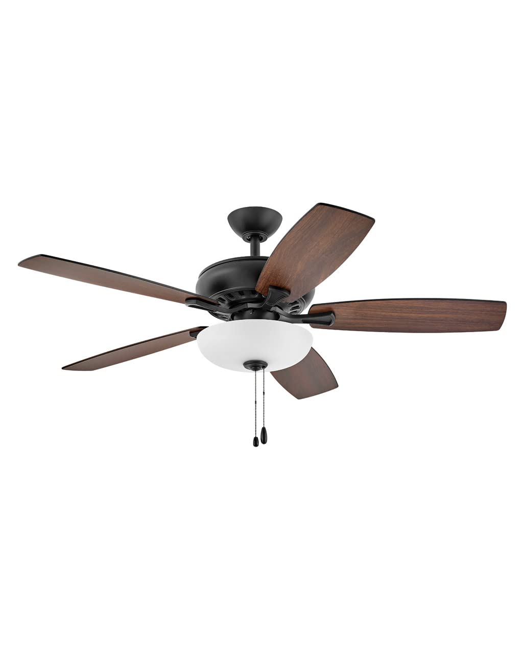Hinkley 52 Inch Highland LED Ceiling Fan with Light - Matte Black Finish, Reversible Blades for Home Décor | Perfect for Living Room, Bedroom & Indoor Spaces