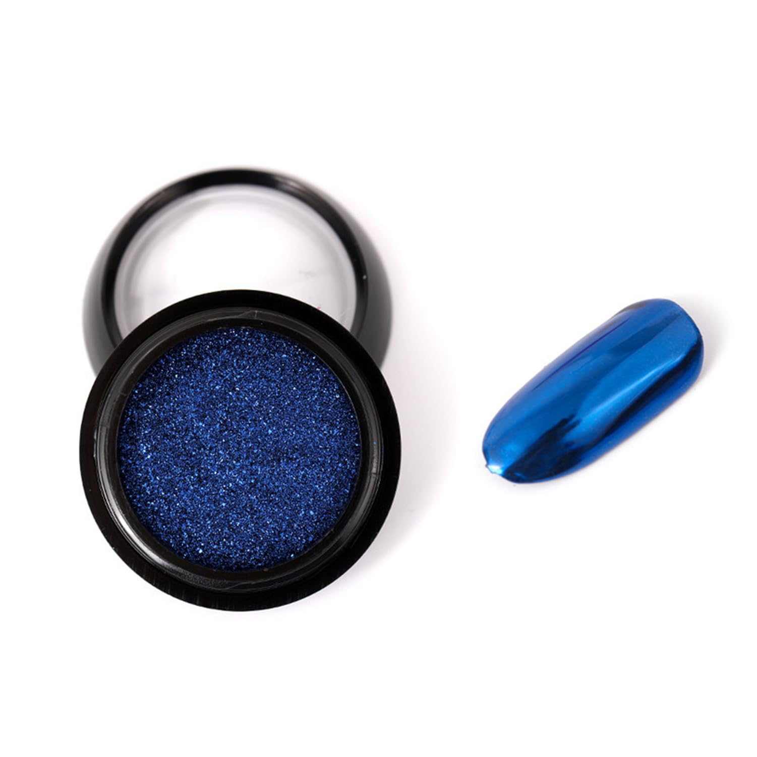 Holographic Metallic Gold & Silver Mirror Nail Art Glitter Powder - UV Gel Nail Chrome Pigment for Nail Decoration & Design - Perfect for Manicures, Pedicures, Salon & DIY Nail Art