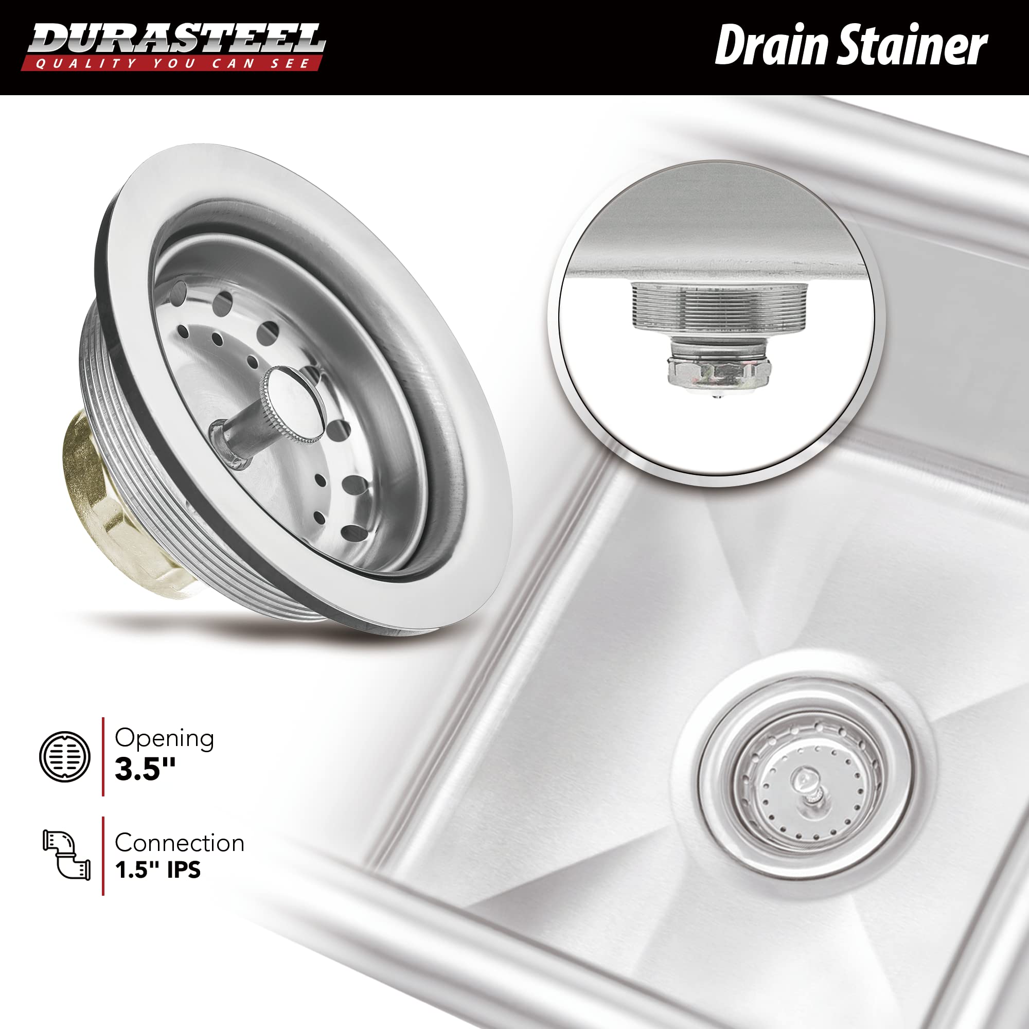 DuraSteel Prep Small Utility Sink - 15