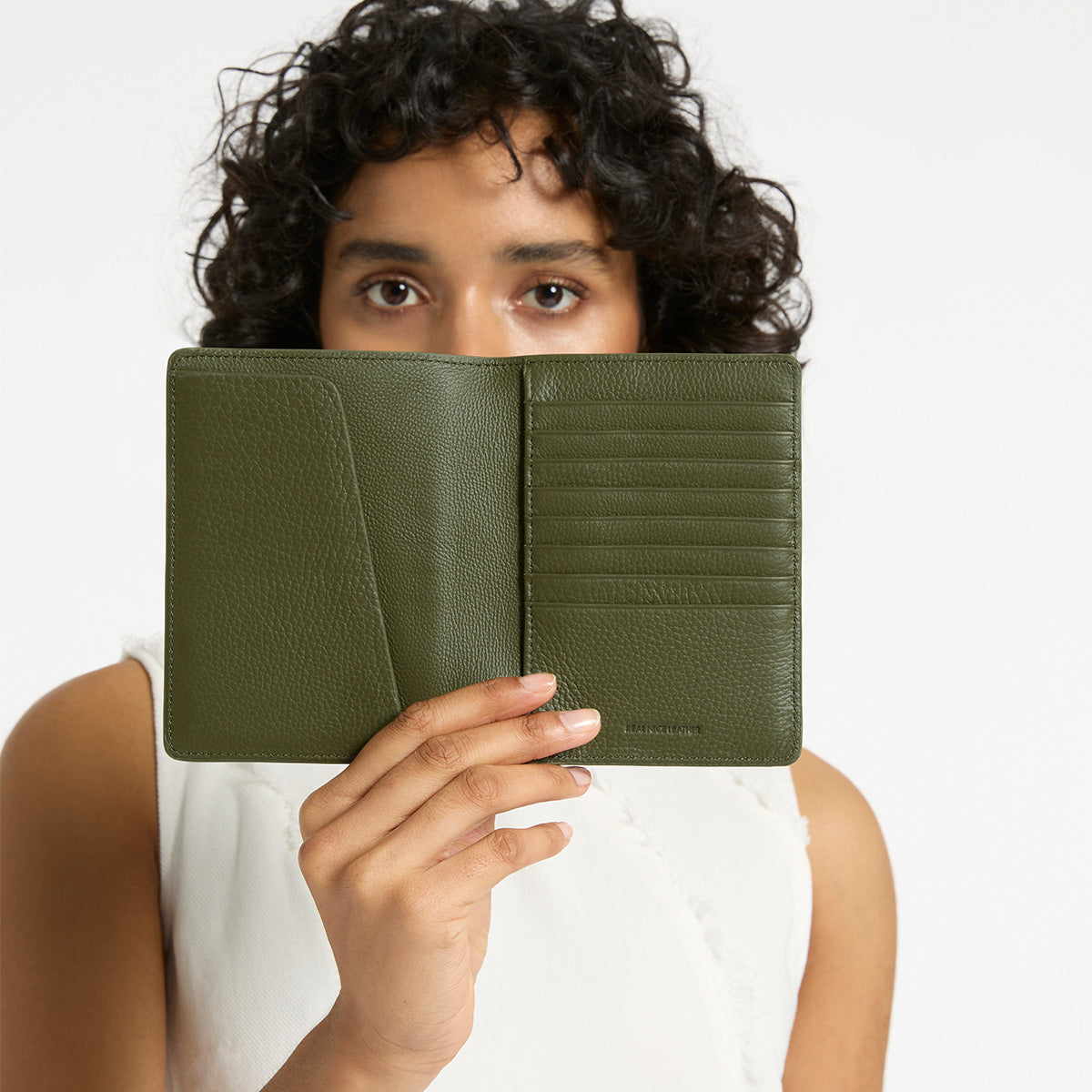 Secure RFID Blocking Travel Passport Wallet in Khaki - Perfect for Airports, International Flights & Global Adventures