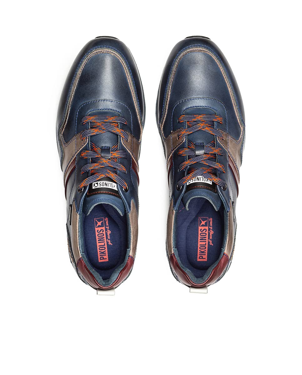 PIKOLINOS Men's Leather Sneakers - Comfortable & Stylish Casual Shoes for Walking, Travel & Everyday Wear